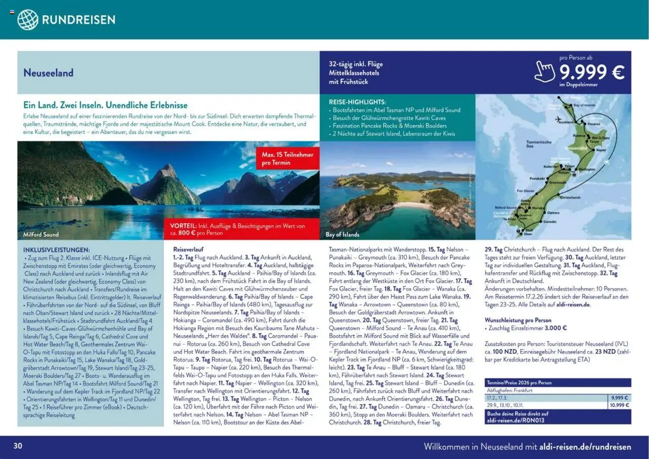 Aldi Reisen prospekt seit 01.09.2025 Unsere Traumreisen (2025-09-01 - 2025-10-31)