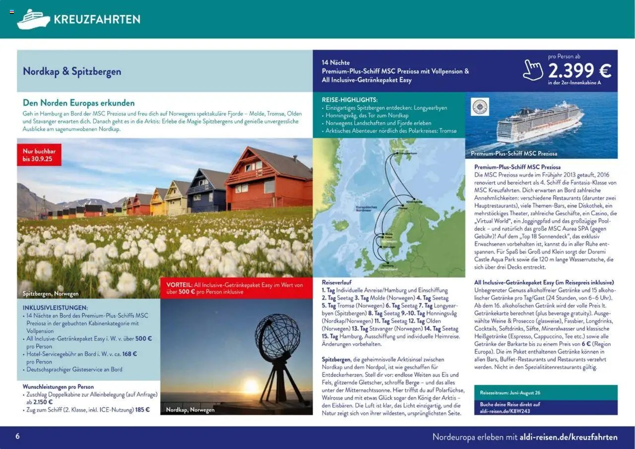 Aldi Reisen prospekt seit 01.09.2025 Unsere Traumreisen (2025-09-01 - 2025-10-31)