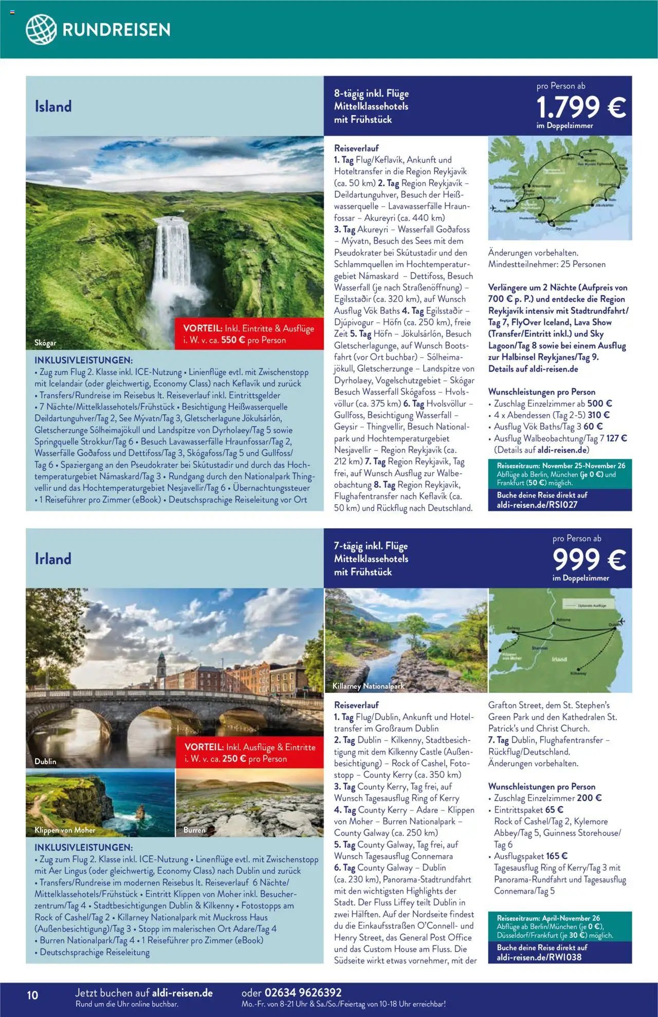 Aldi Reisen prospekt seit 01.09.2025 Reise-Highlights (2025-09-01 - 2025-09-30)