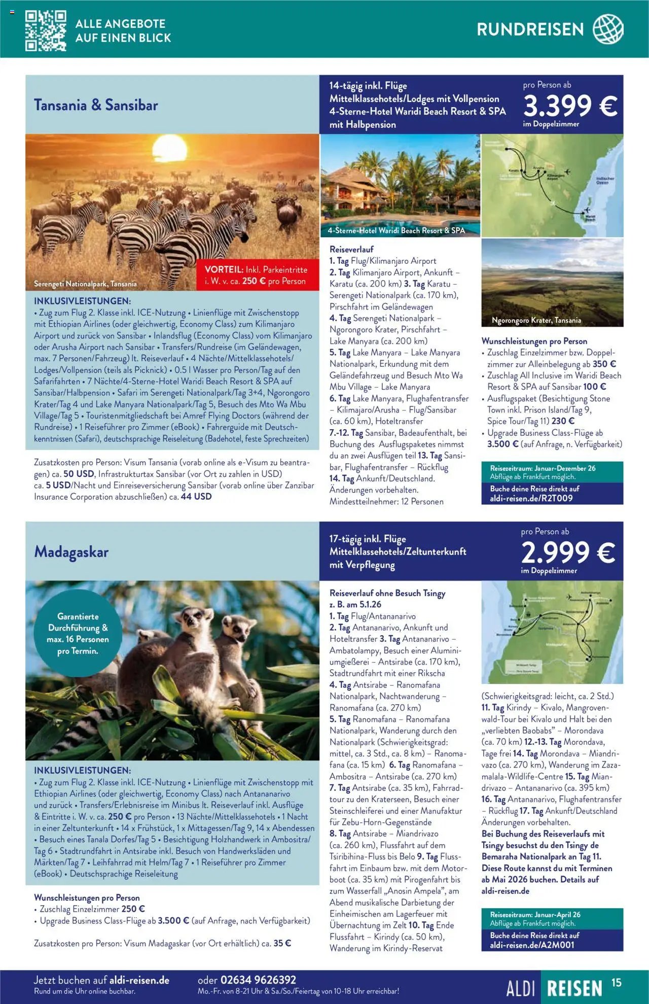 Aldi Reisen prospekt seit 01.09.2025 Reise-Highlights (2025-09-01 - 2025-09-30)