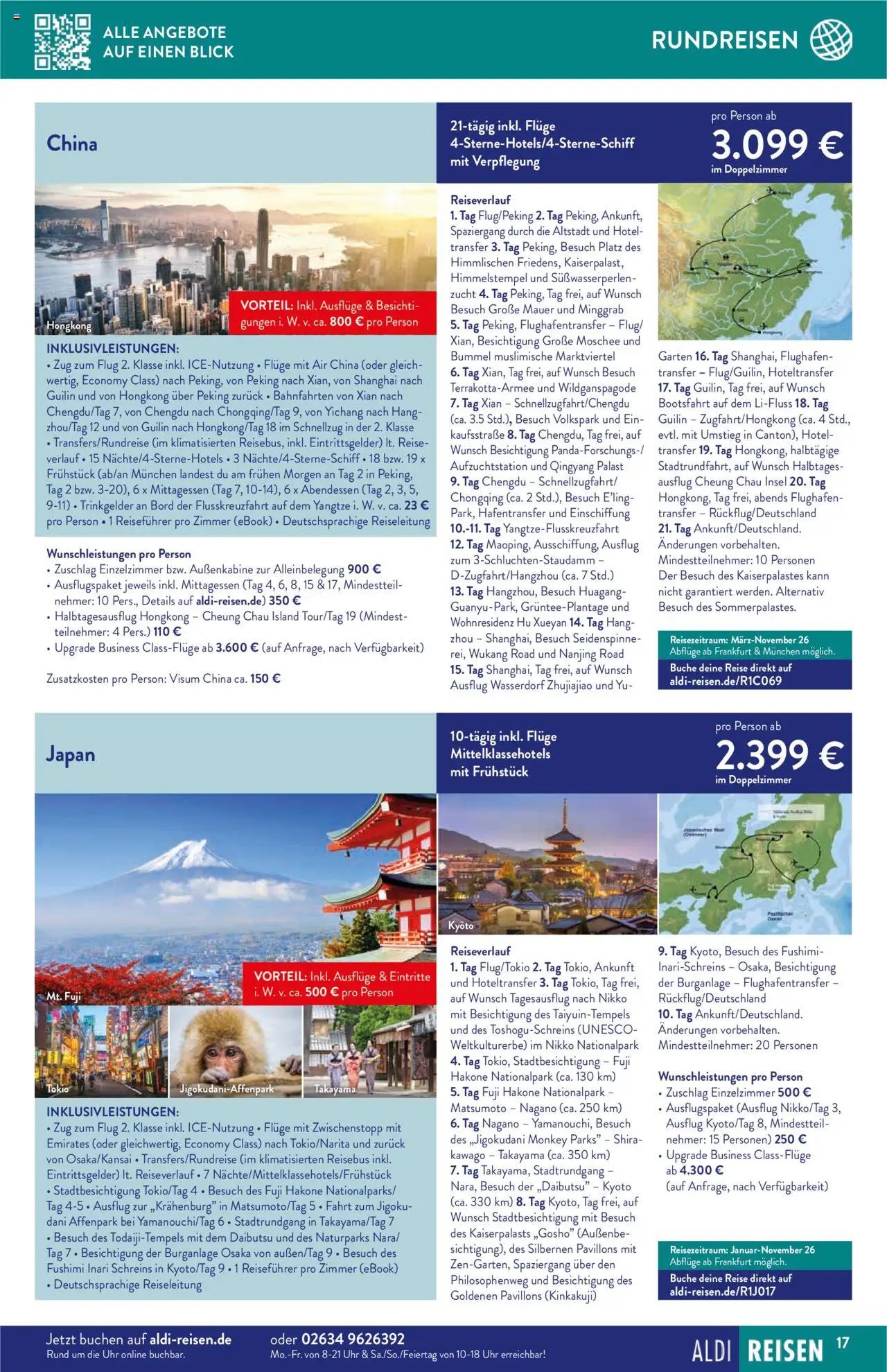 Aldi Reisen prospekt seit 01.09.2025 Reise-Highlights (2025-09-01 - 2025-09-30)