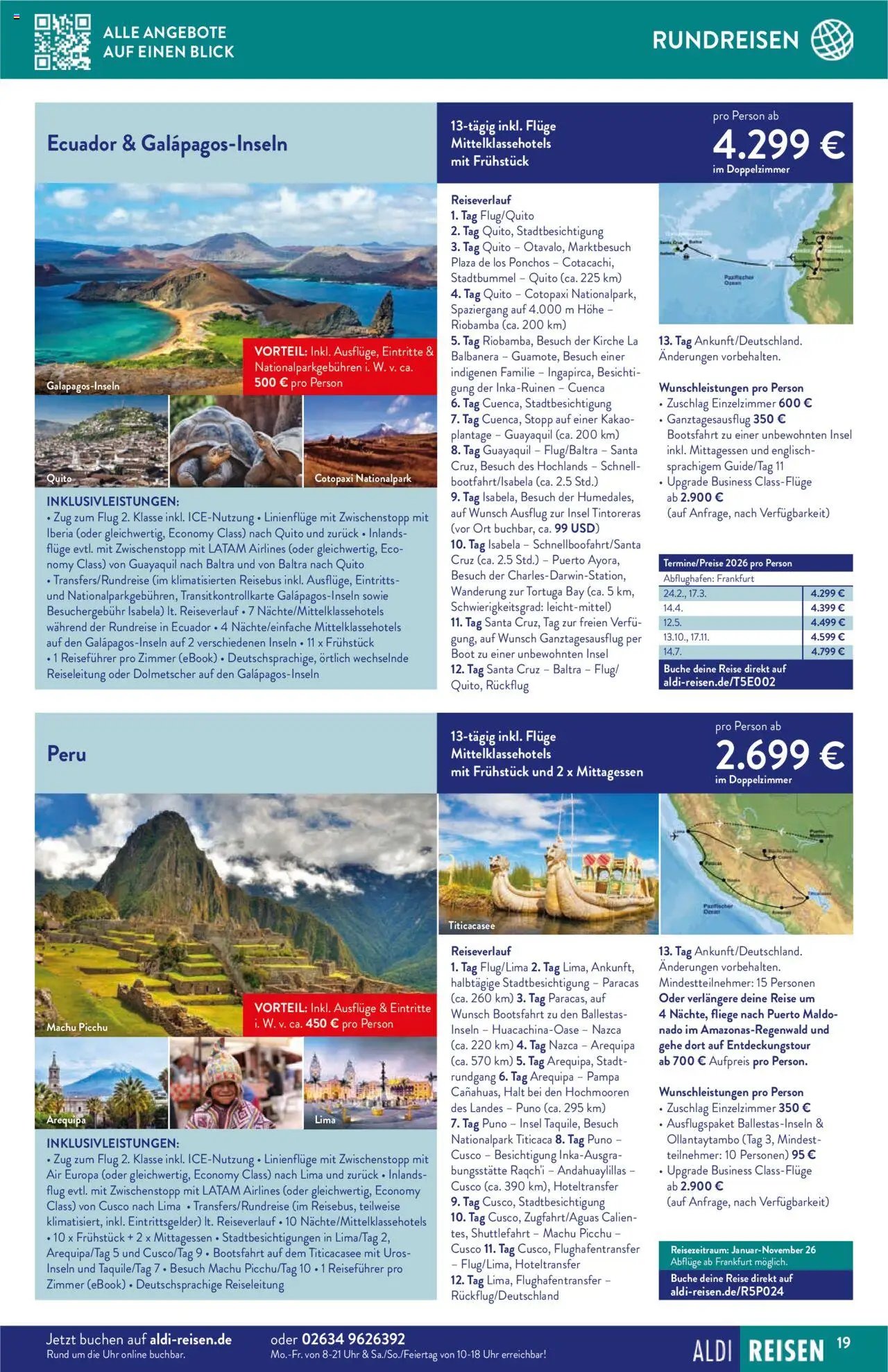 Aldi Reisen prospekt seit 01.09.2025 Reise-Highlights (2025-09-01 - 2025-09-30)