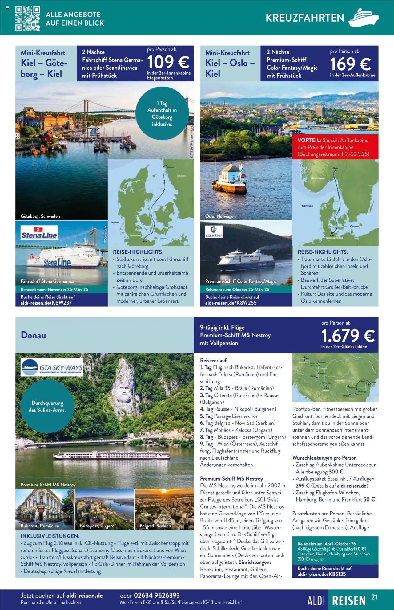 Aldi Reisen prospekt seit 01.09.2025 Reise-Highlights (2025-09-01 - 2025-09-30)