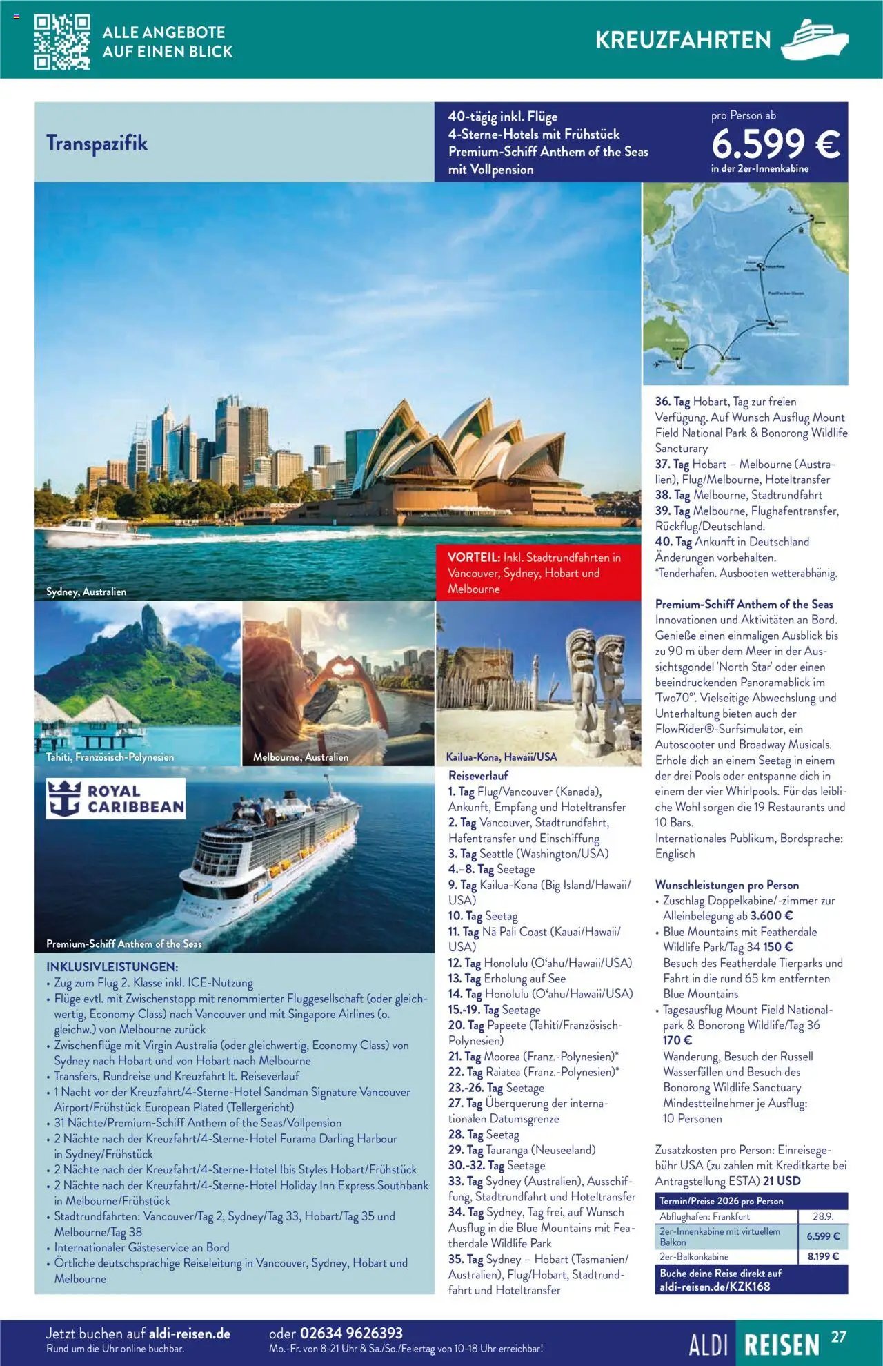 Aldi Reisen prospekt seit 01.09.2025 Reise-Highlights (2025-09-01 - 2025-09-30)