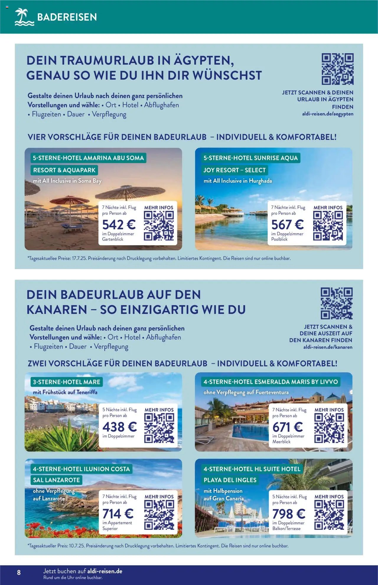 Aldi Reisen prospekt seit 01.09.2025 Reise-Highlights (2025-09-01 - 2025-09-30)