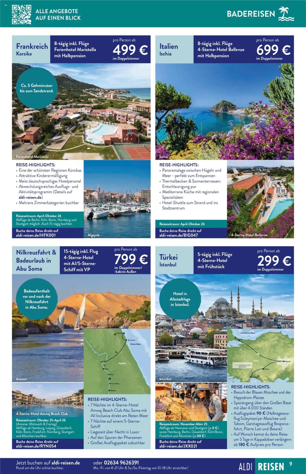 Aldi Reisen prospekt seit 01.09.2025 Reise-Highlights (2025-09-01 - 2025-09-30)