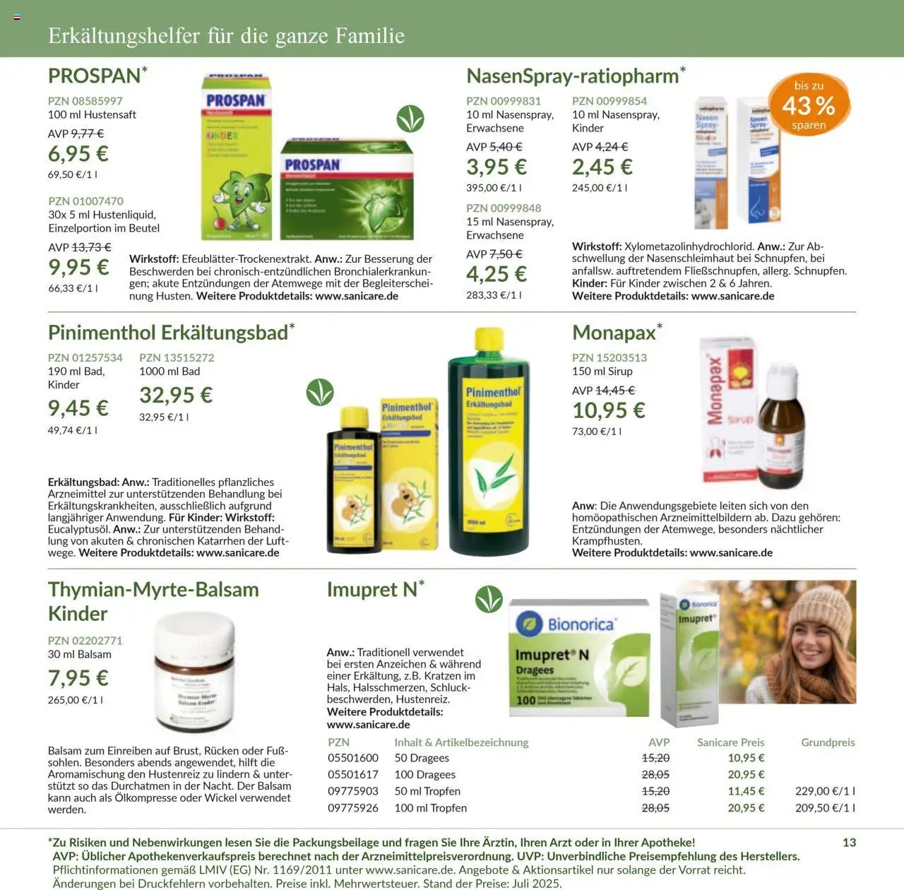 Sanicare prospekt seit 07.07.2025 Prospekt (2025-07-07 - 2025-07-31)