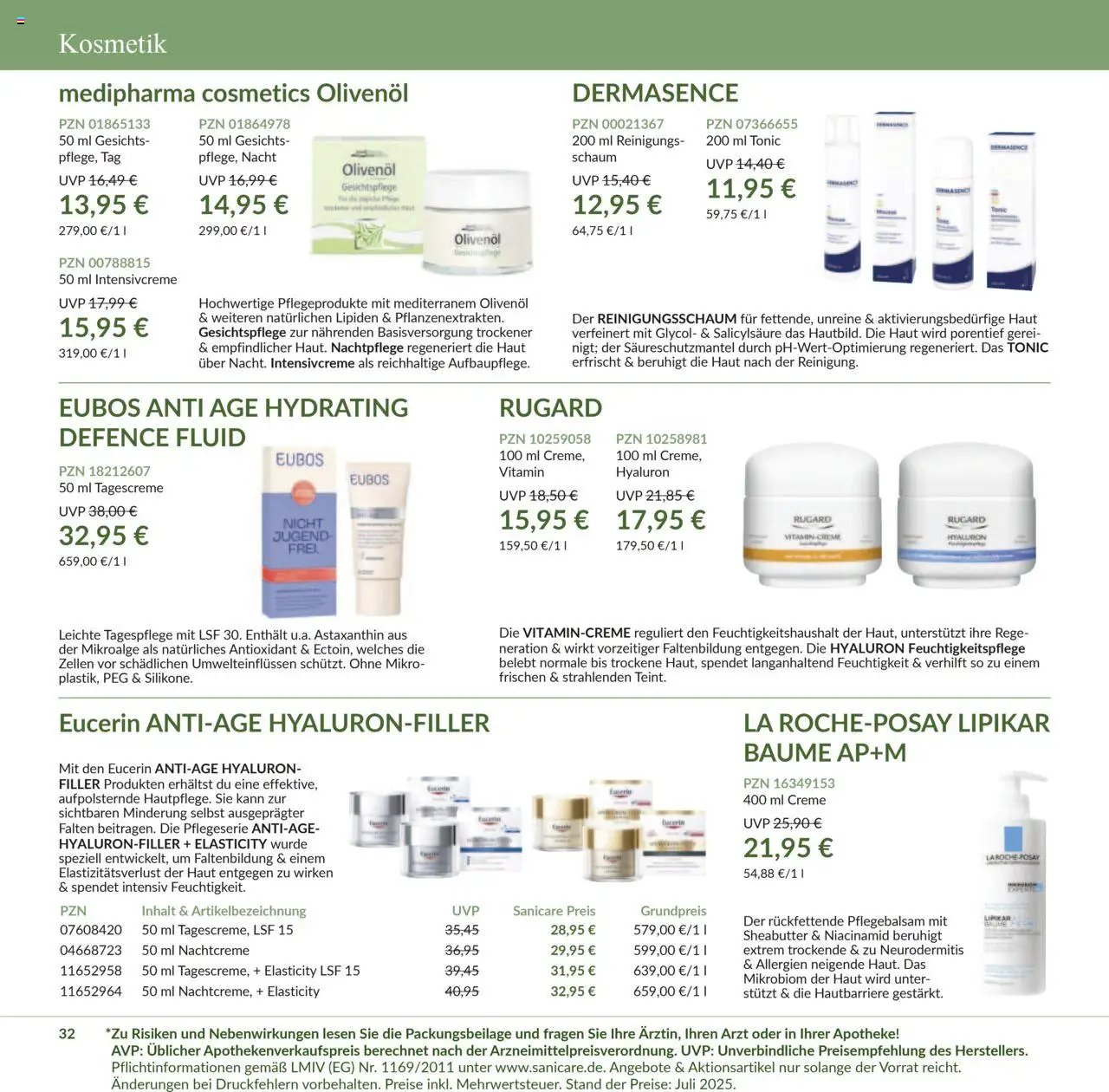 Sanicare prospekt seit 07.07.2025 Prospekt (2025-07-07 - 2025-07-31)