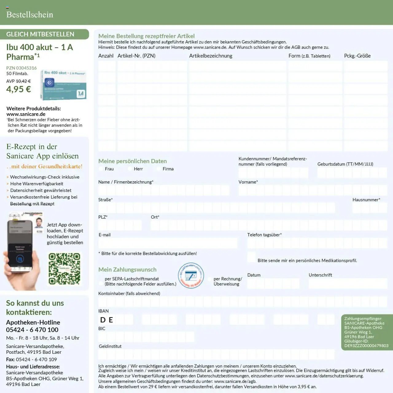 Sanicare prospekt seit 07.07.2025 Prospekt (2025-07-07 - 2025-07-31)