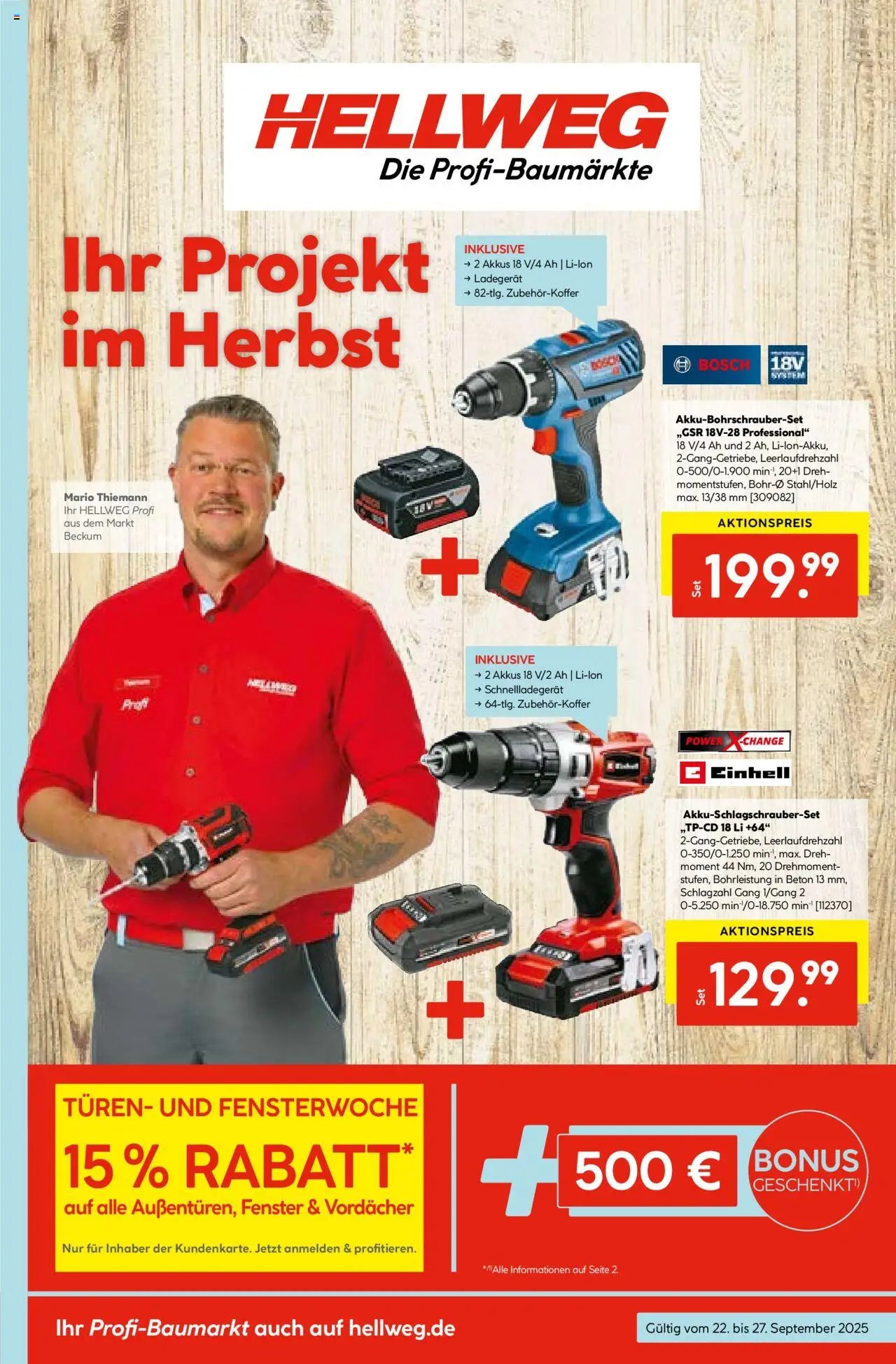 Hellweg prospekt seit 22.09.2025 Prospekt