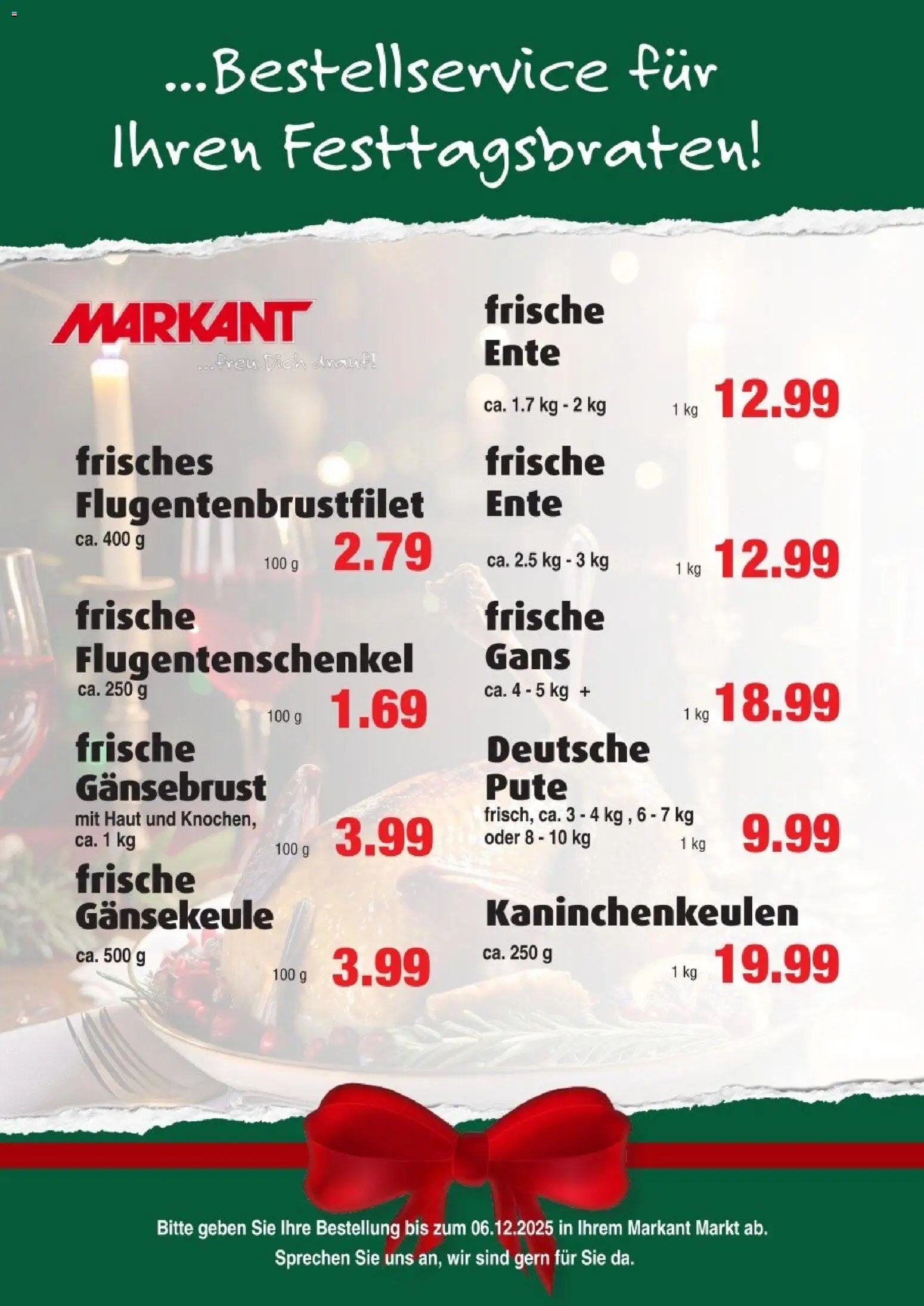Markant prospekt seit 04.11.2025 Weihnachtsgefluegel 2025 (2025-11-04 - 2025-12-06)