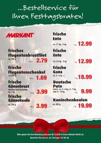 Markant prospekt seit 04.11.2025 Weihnachtsgefluegel 2025