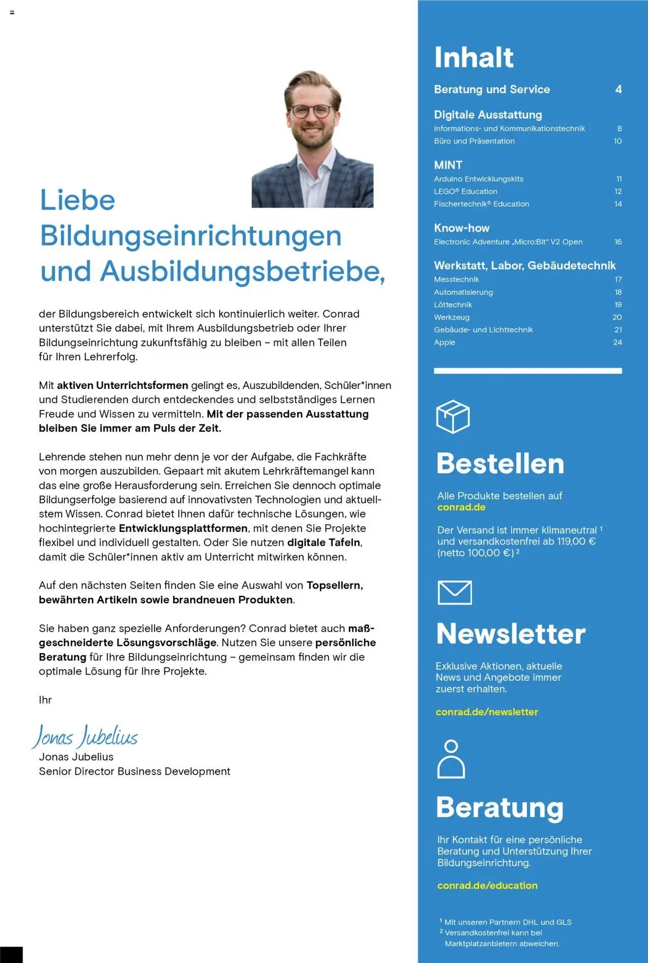 Conrad prospekt seit 01.01.2025 Education Katalog