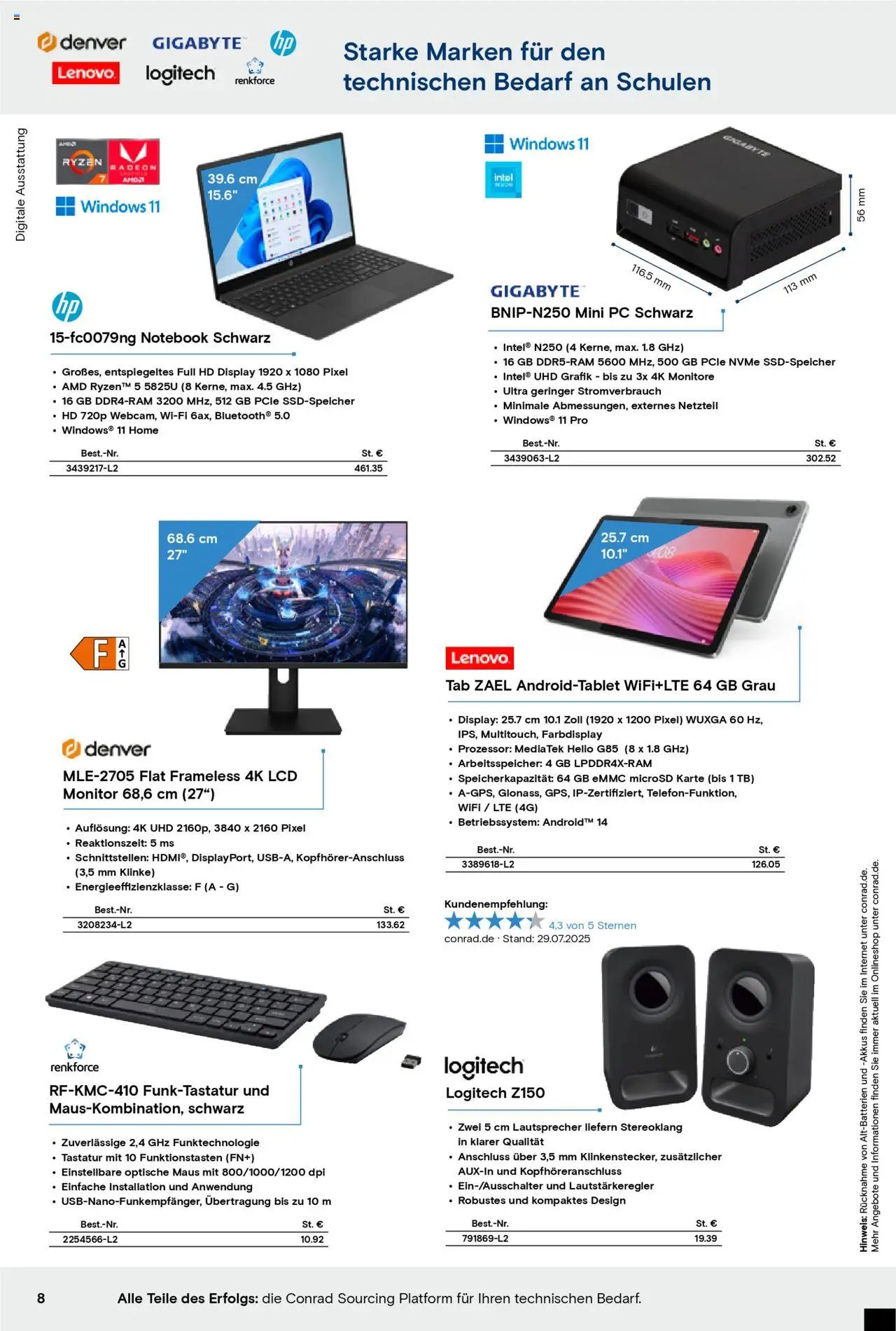 Conrad prospekt seit 01.01.2025 Education Katalog (2025-01-01)