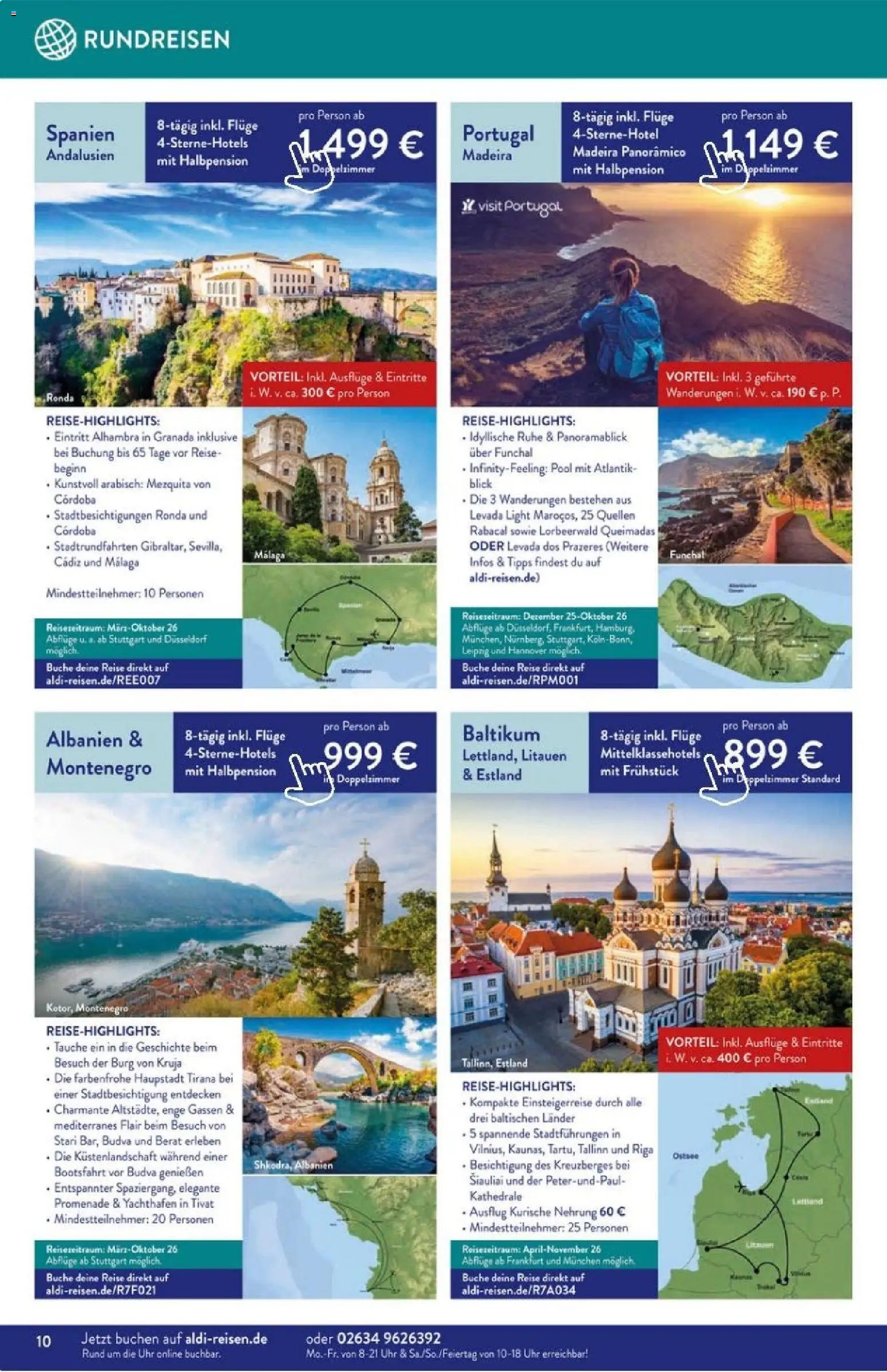 Aldi Reisen prospekt seit 01.11.2025 Prospekt (2025-11-01 - 2025-11-30)