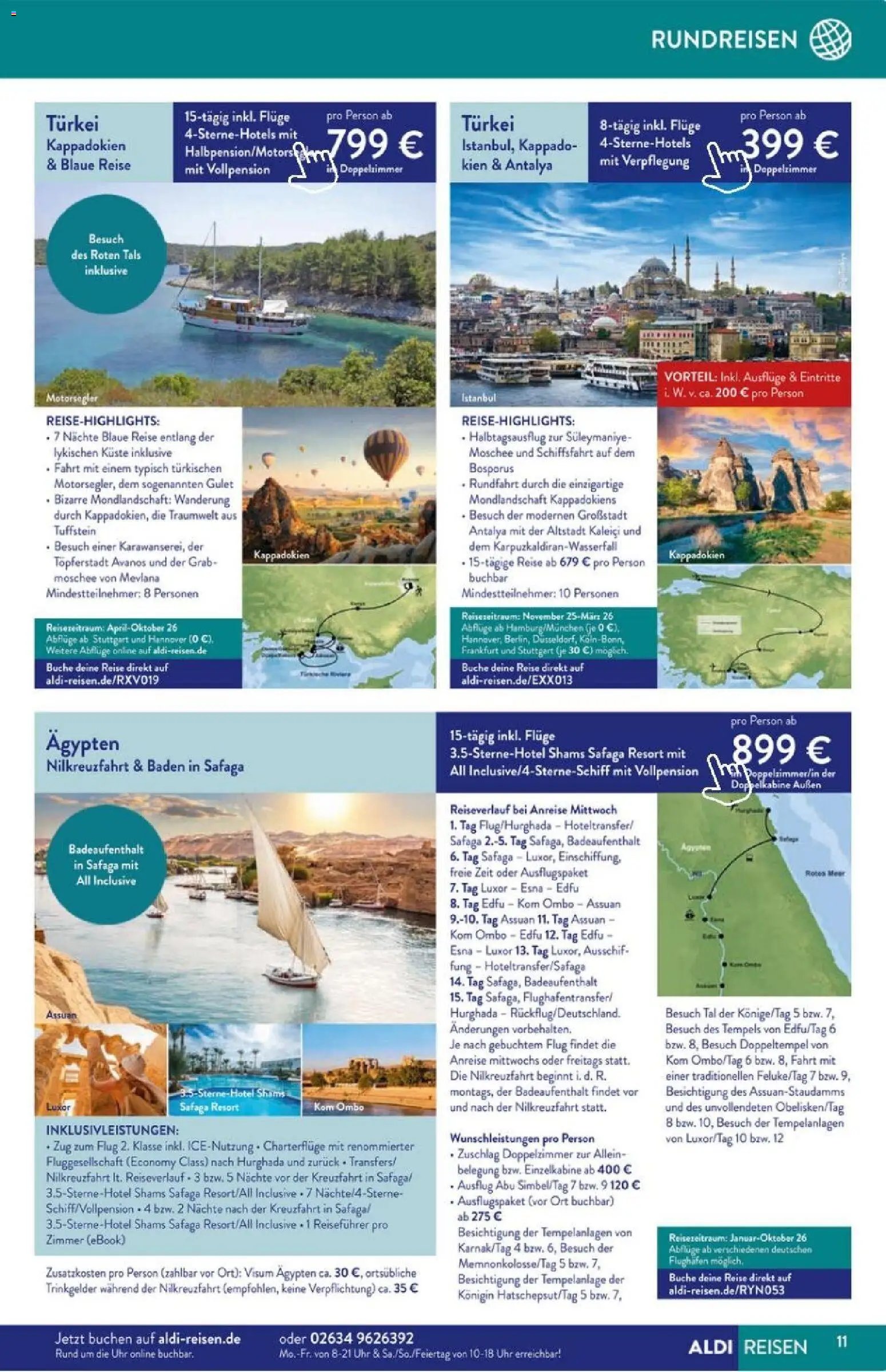 Aldi Reisen prospekt seit 01.11.2025 Prospekt (2025-11-01 - 2025-11-30)