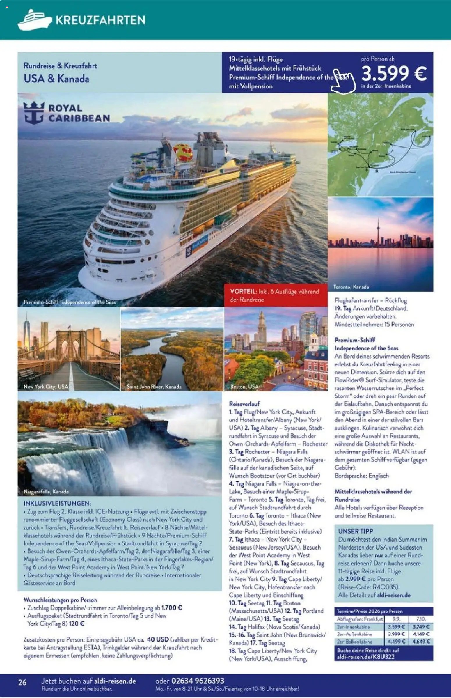 Aldi Reisen prospekt seit 01.11.2025 Prospekt (2025-11-01 - 2025-11-30)