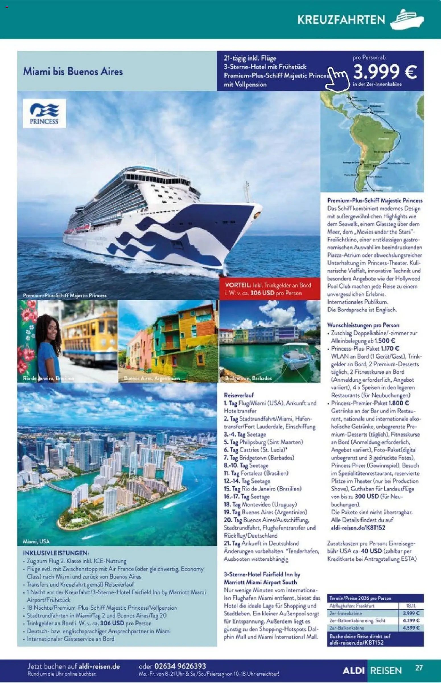 Aldi Reisen prospekt seit 01.11.2025 Prospekt