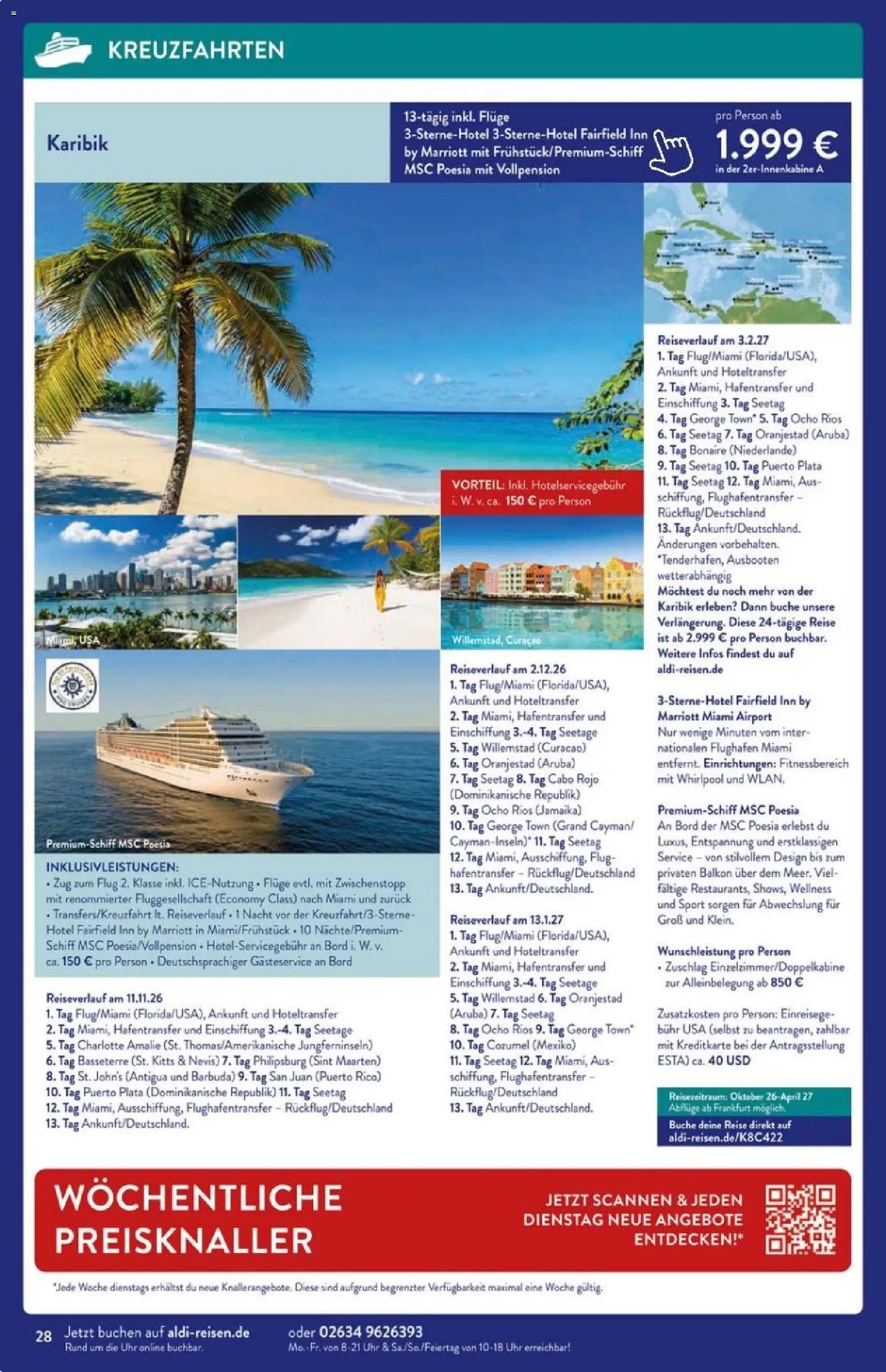 Aldi Reisen prospekt seit 01.11.2025 Prospekt