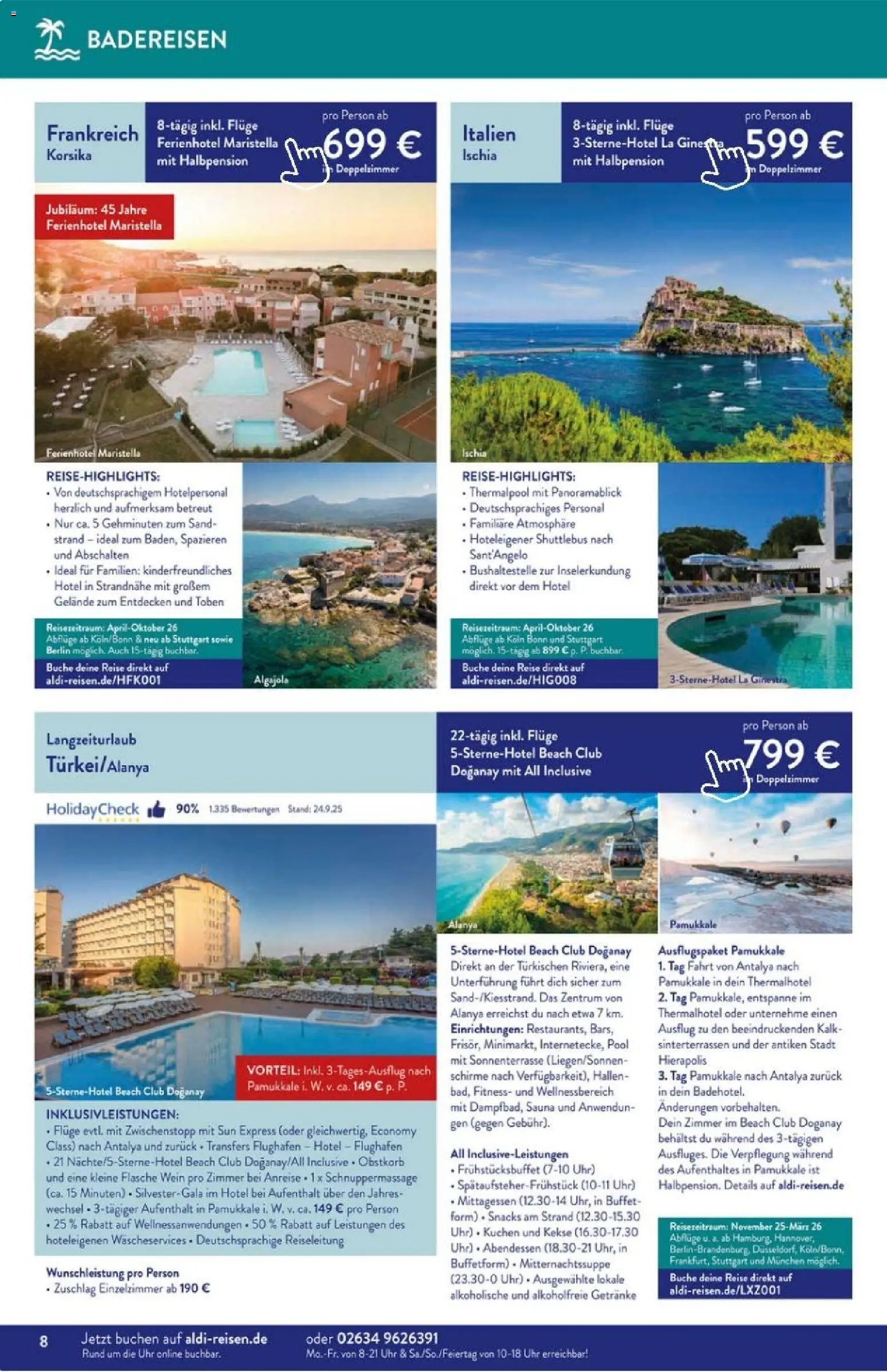 Aldi Reisen prospekt seit 01.11.2025 Prospekt (2025-11-01 - 2025-11-30)