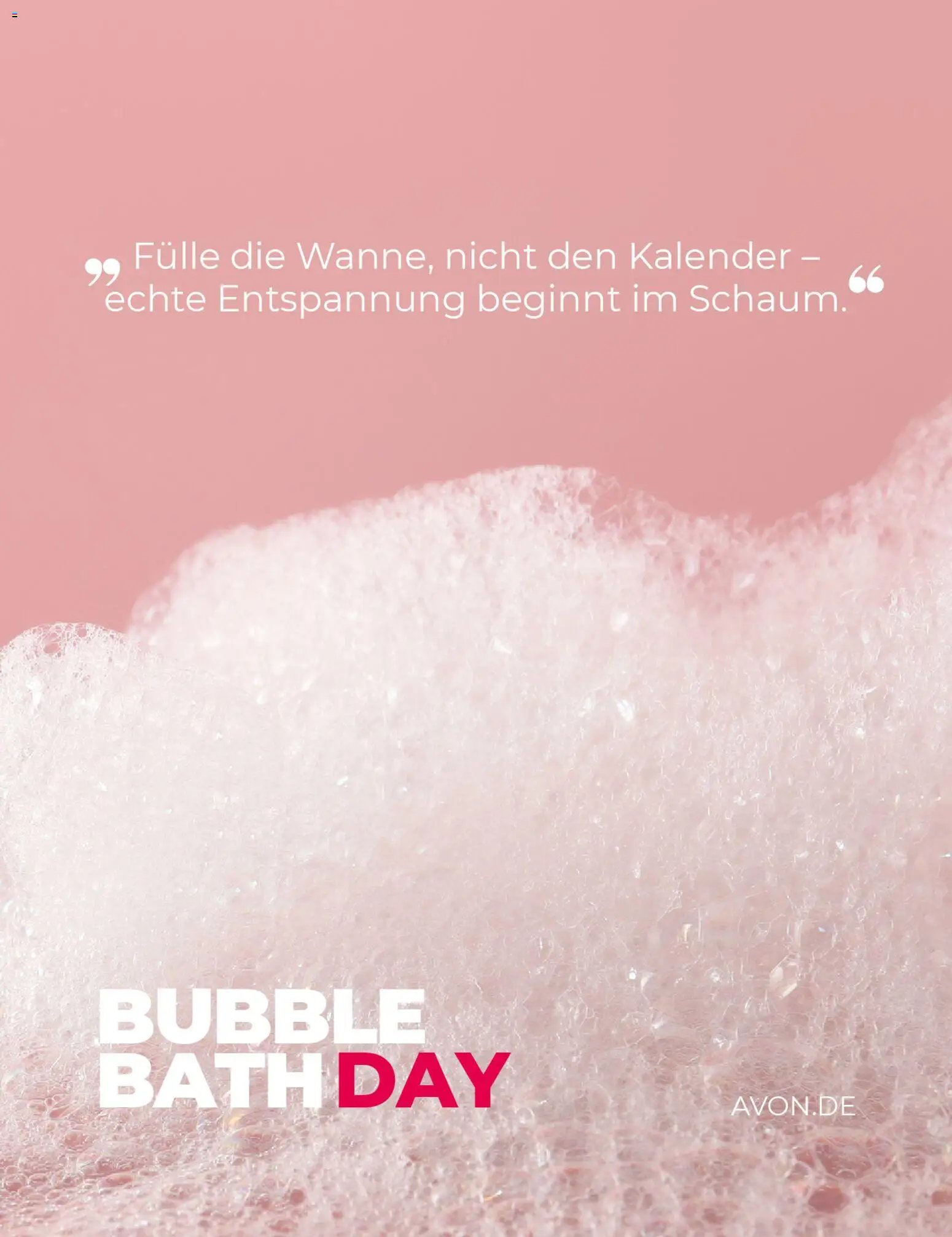 Avon prospekt seit 31.12.2025 Broschüre AVON Bubble Bath Day