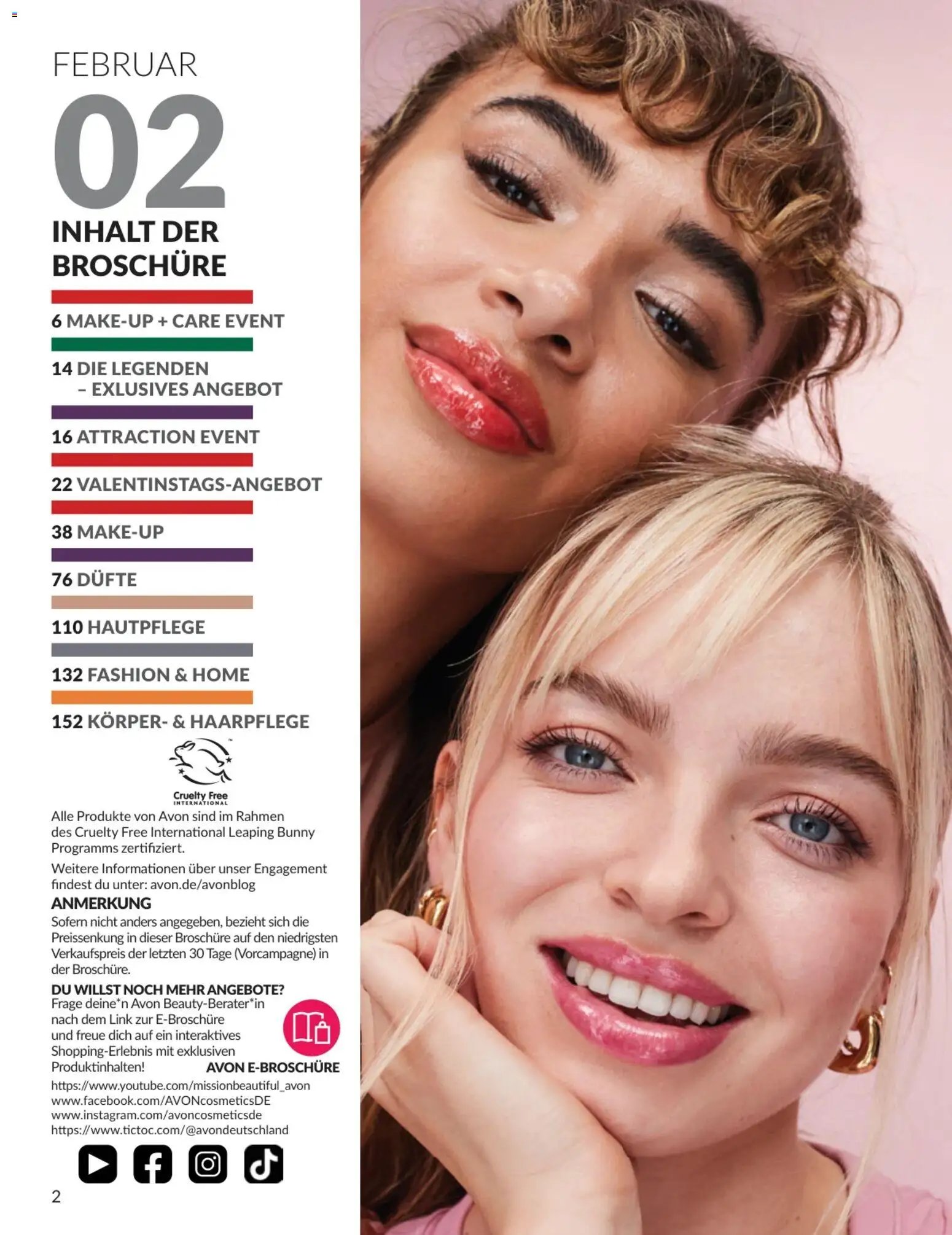 Avon prospekt seit 01.02.2026 Katalog AVON Februar 2026
