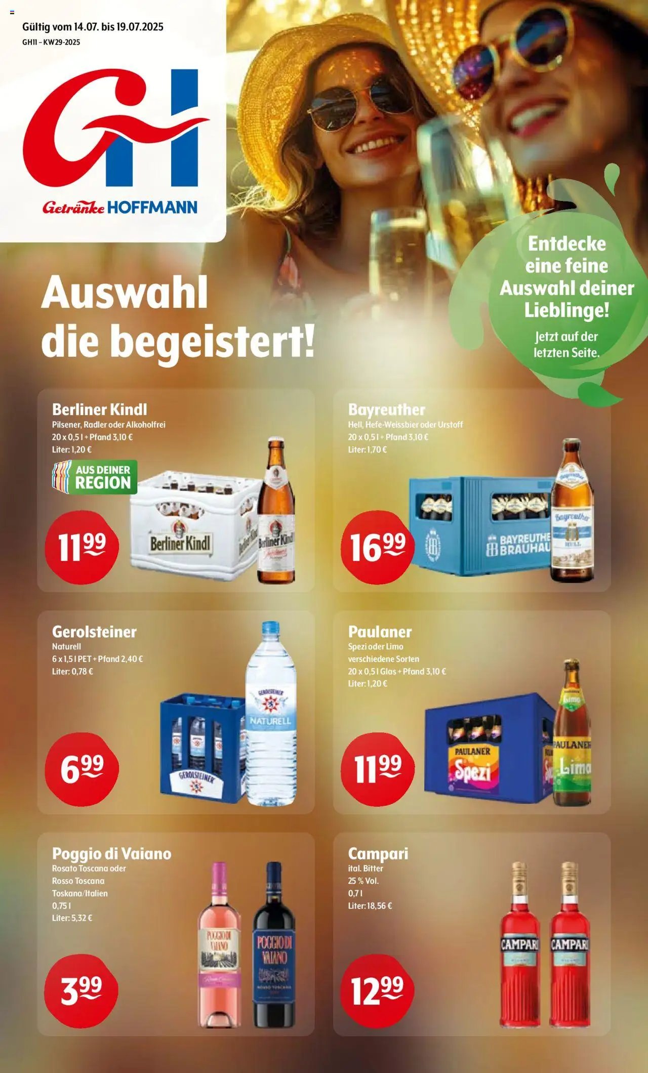 Trink und Spare prospekt seit 14.07.2025 Prospekt (2025-07-14 - 2025-07-19) | 1