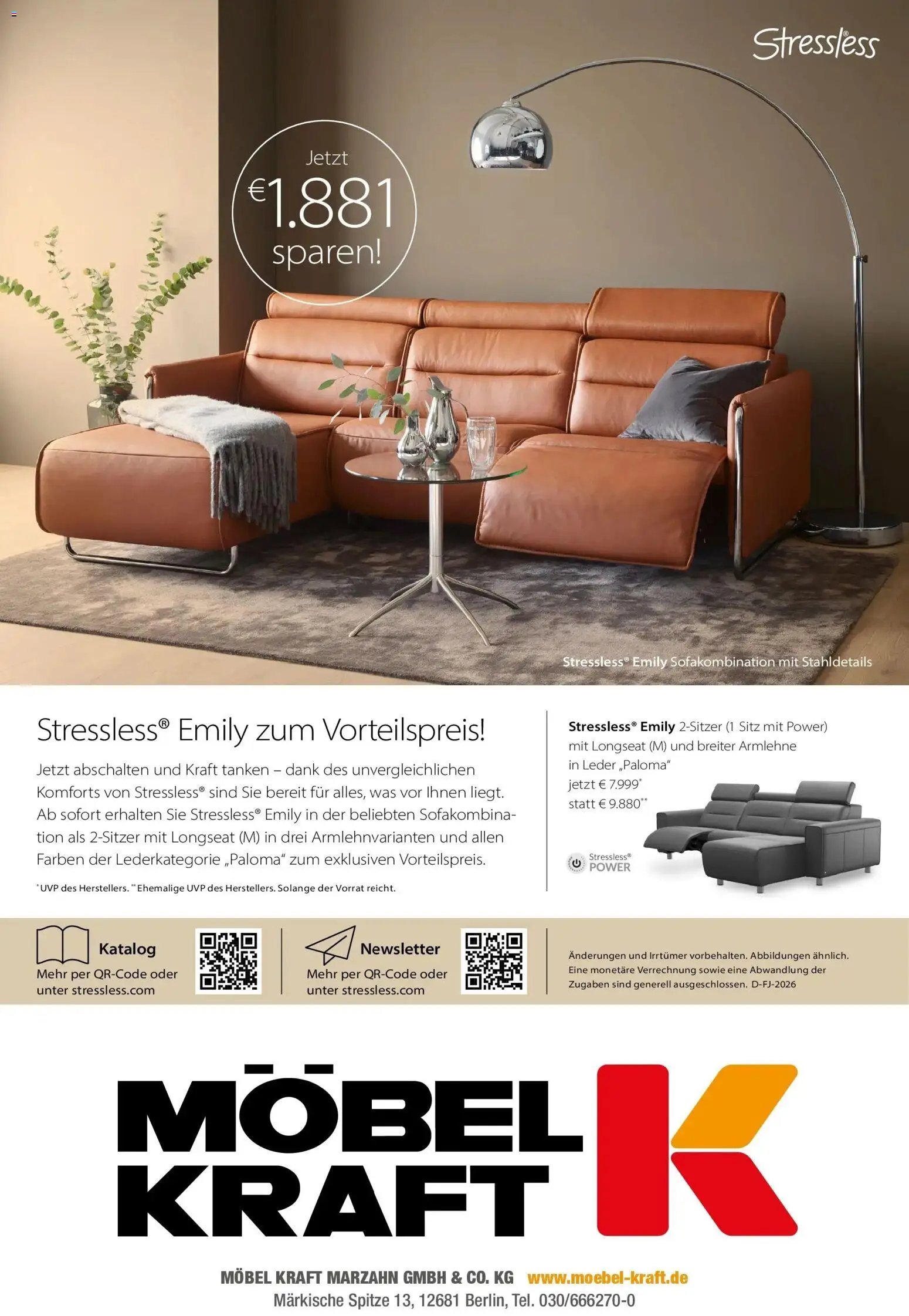 Möbel Kraft prospekt seit 31.01.2026 Möbel Kraft