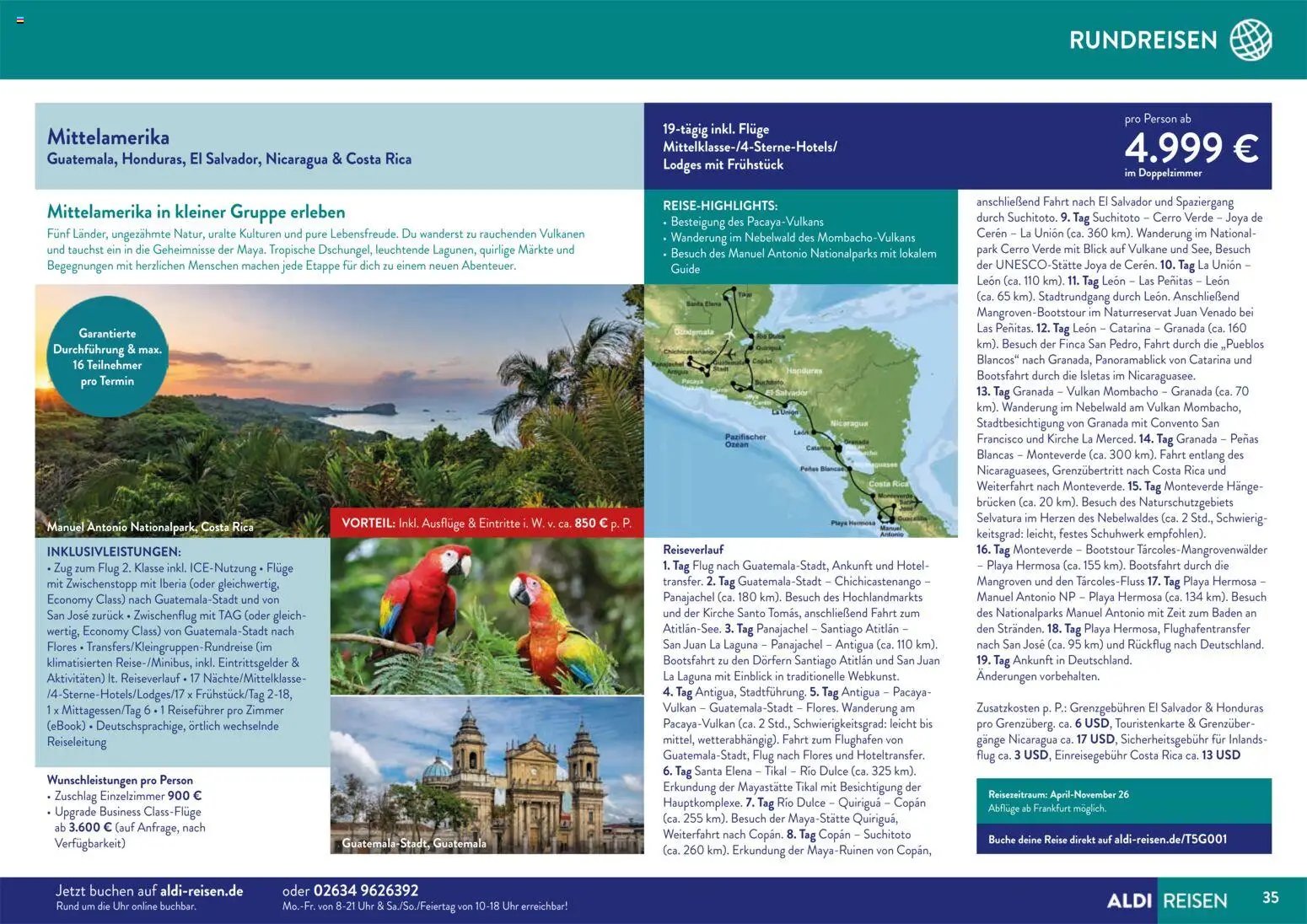 Aldi Reisen prospekt seit 01.11.2025 Unsere Traumreisen