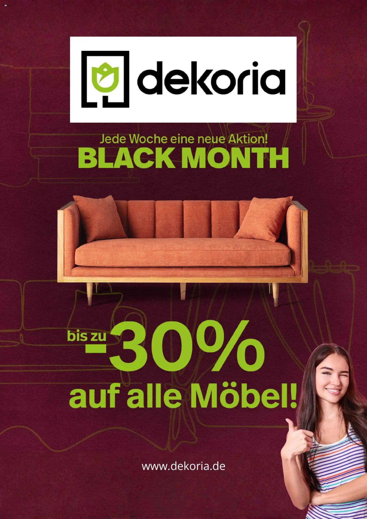 Dekoria prospekt seit 18.11.2025 Black Friday
