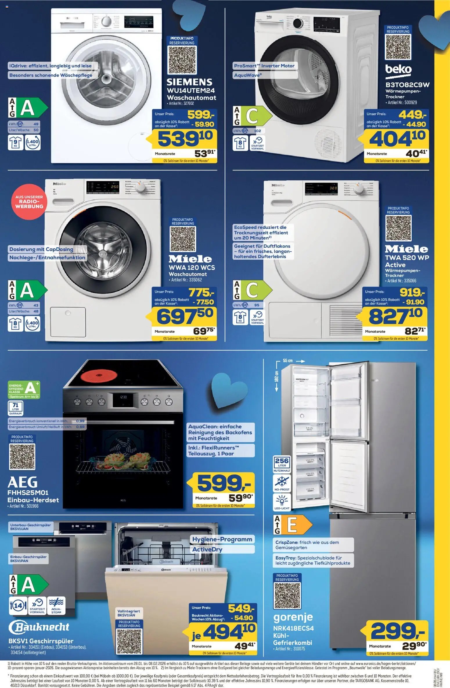 Euronics prospekt seit 29.01.2026 Aus unserer Werbung!