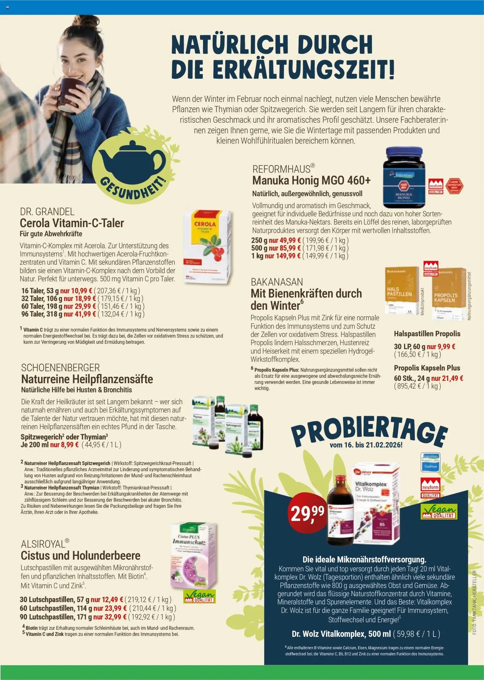 Reformhaus Bacher prospekt seit 01.02.2026 Prospekt