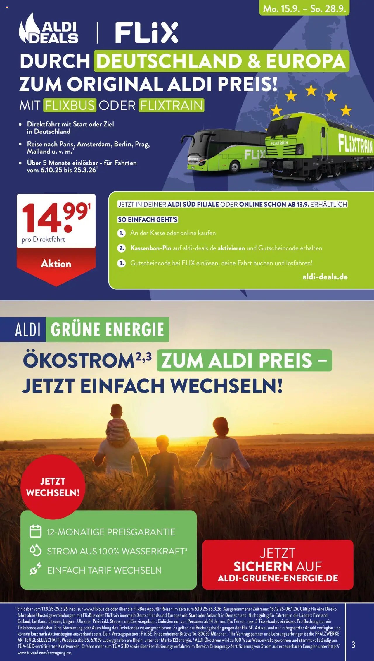 Aldi Reisen prospekt seit 08.09.2025 Angebote zum Tiefpreis (2025-09-08 - 2025-09-21)