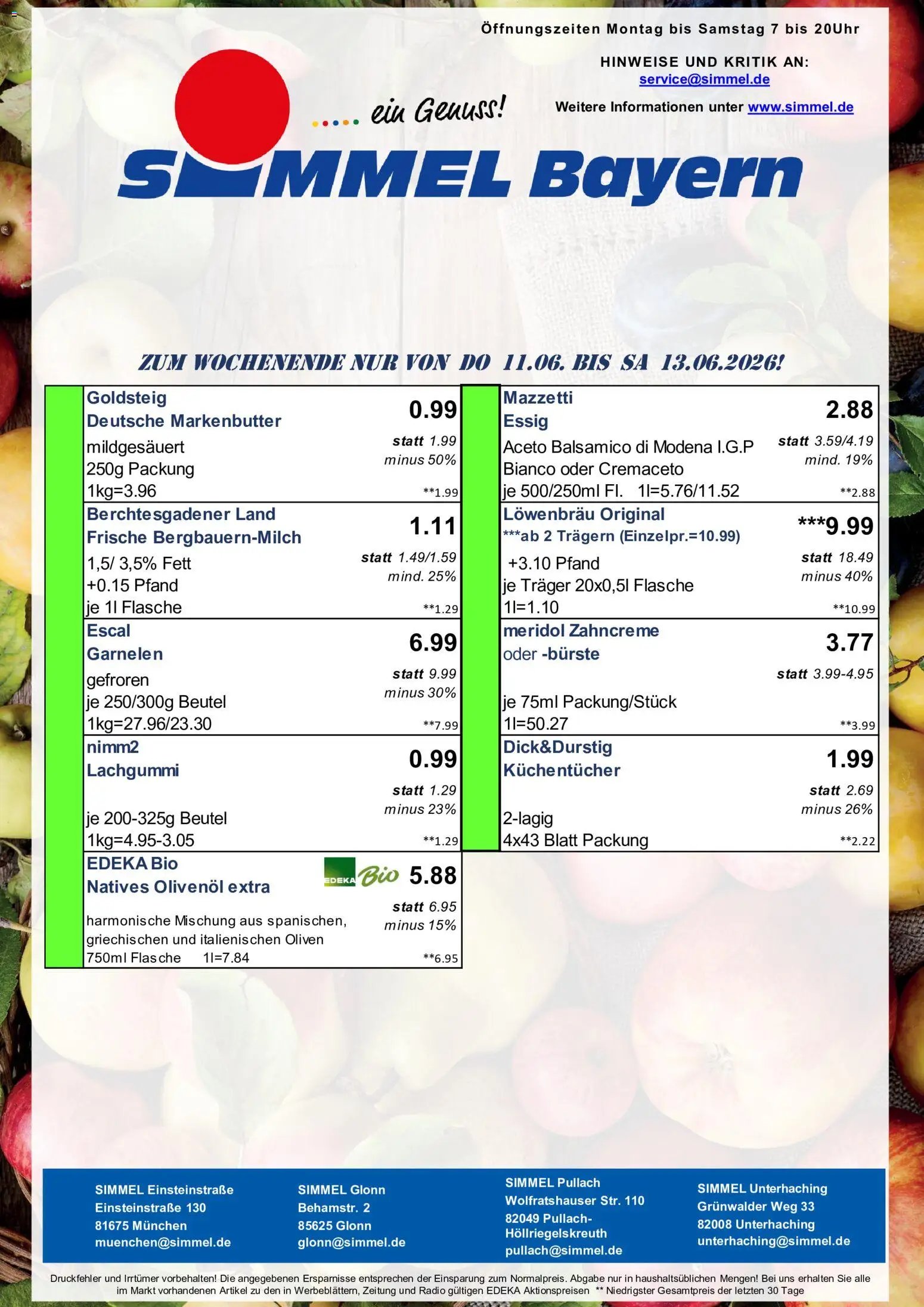 Simmel prospekt seit 08.06.2026 Simmel Bayern