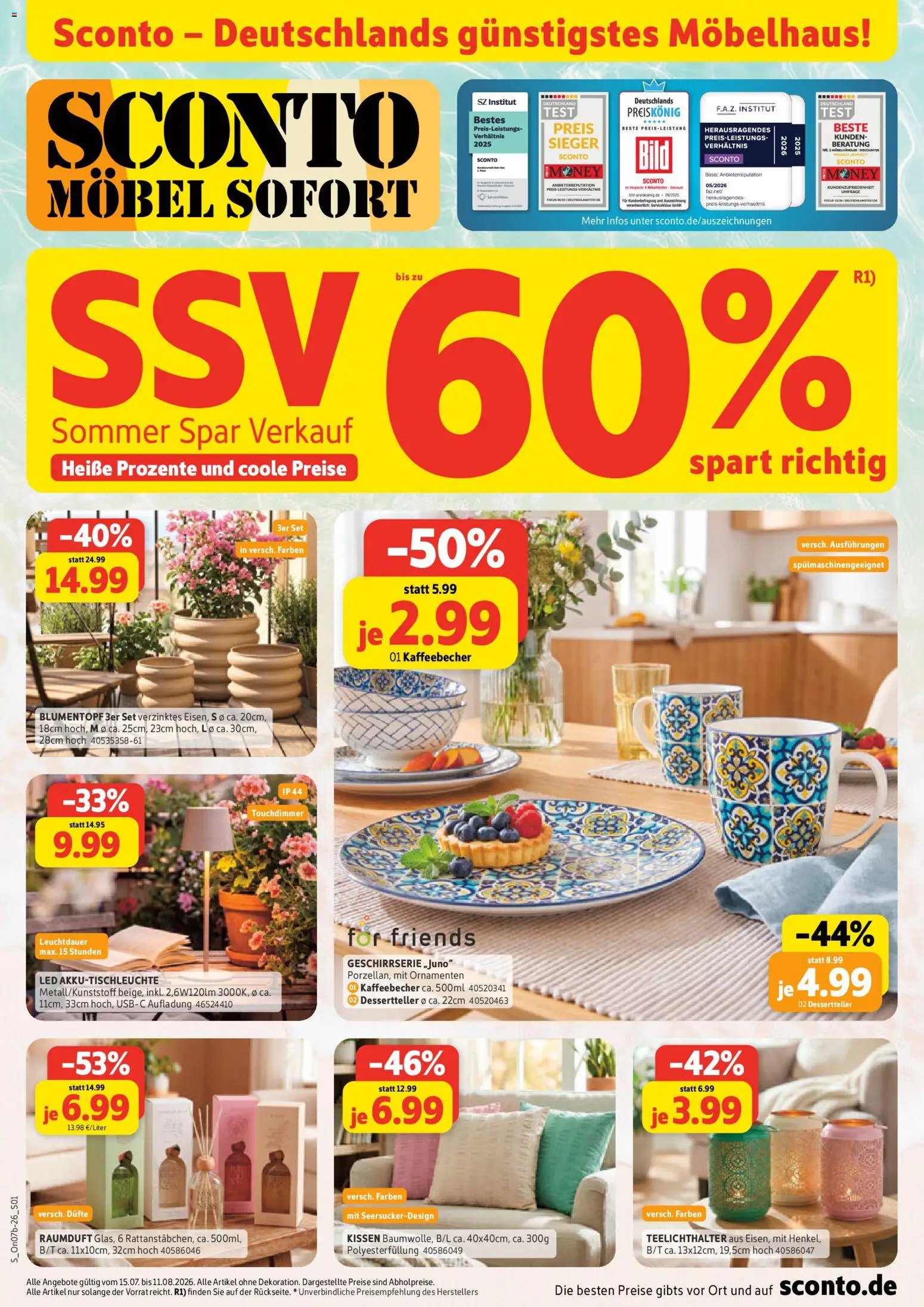 Sconto prospekt seit 15.07.2026 Sconto Spezialprospekt