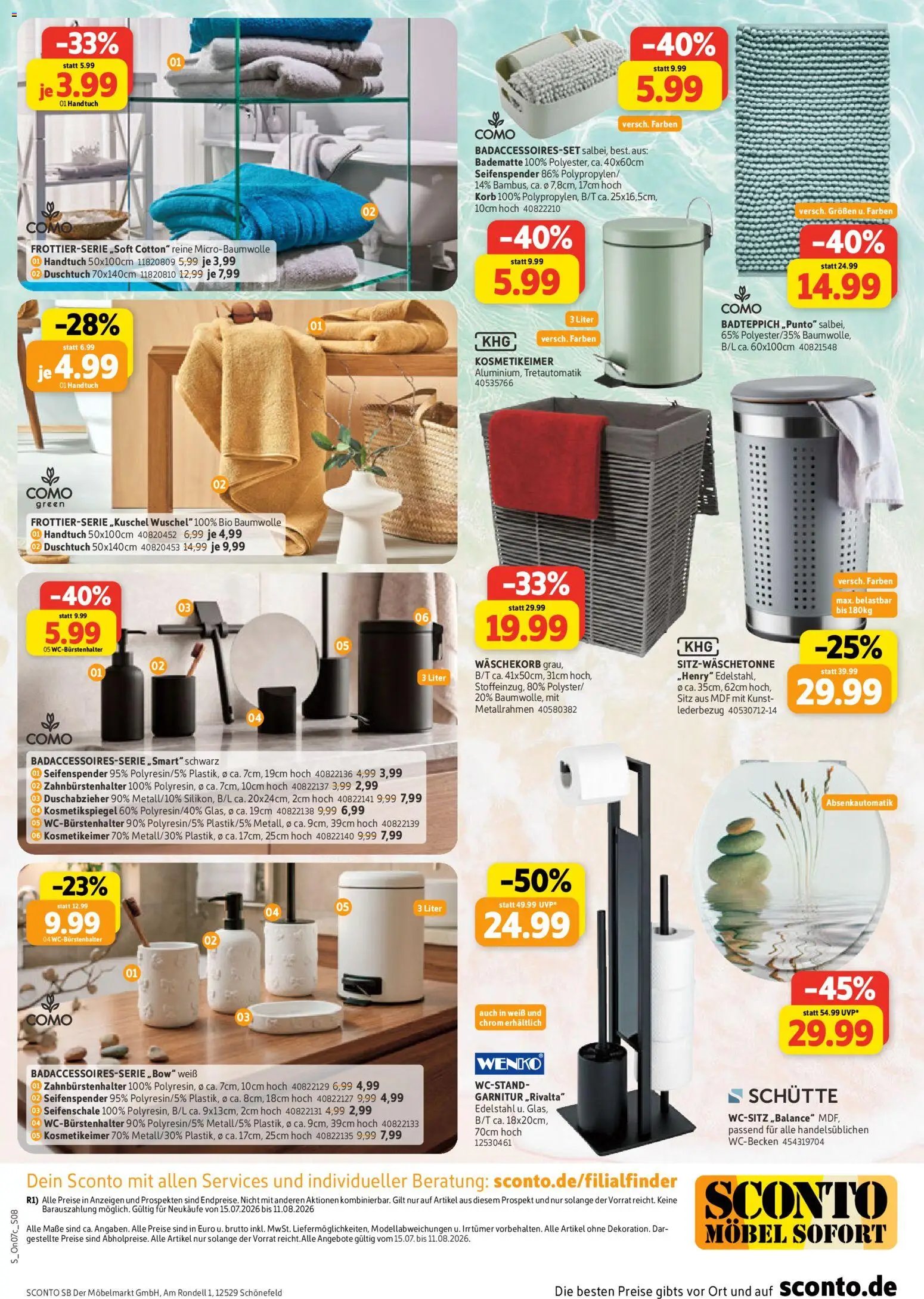 Sconto prospekt seit 15.07.2026 Sconto Spezialprospekt