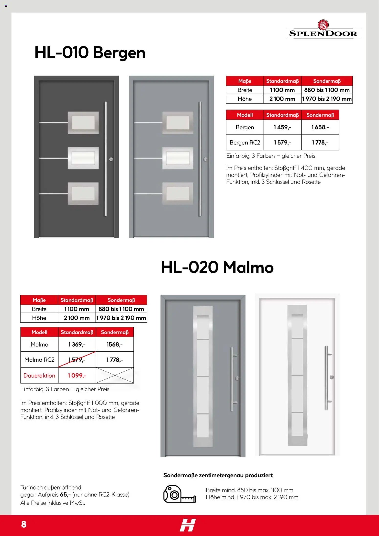 Hellweg prospekt seit 05.12.2025 Splendoor Innentüren Katalog