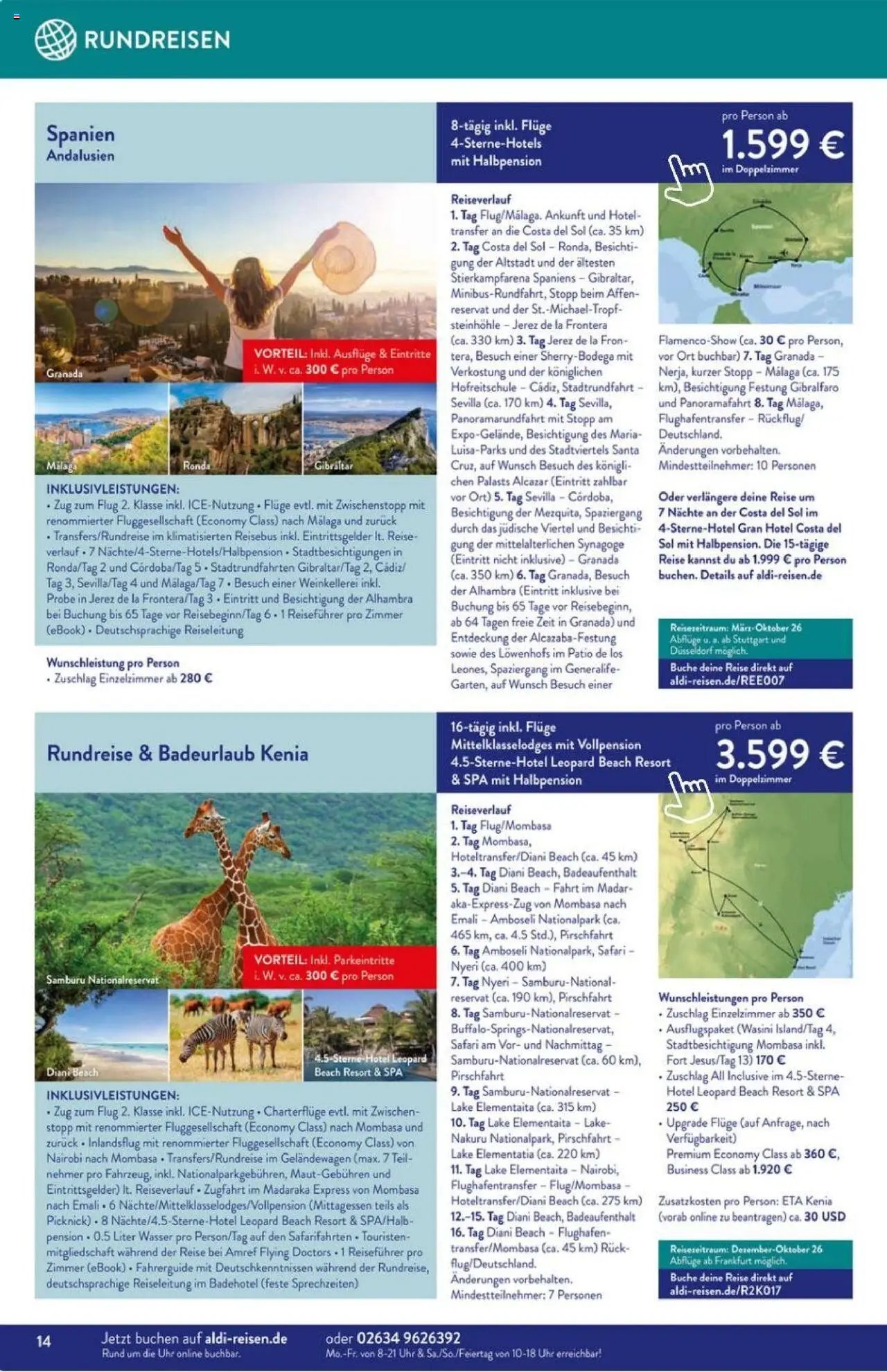 Aldi Reisen prospekt seit 01.09.2025 Prospekt (2025-09-01 - 2025-09-30)