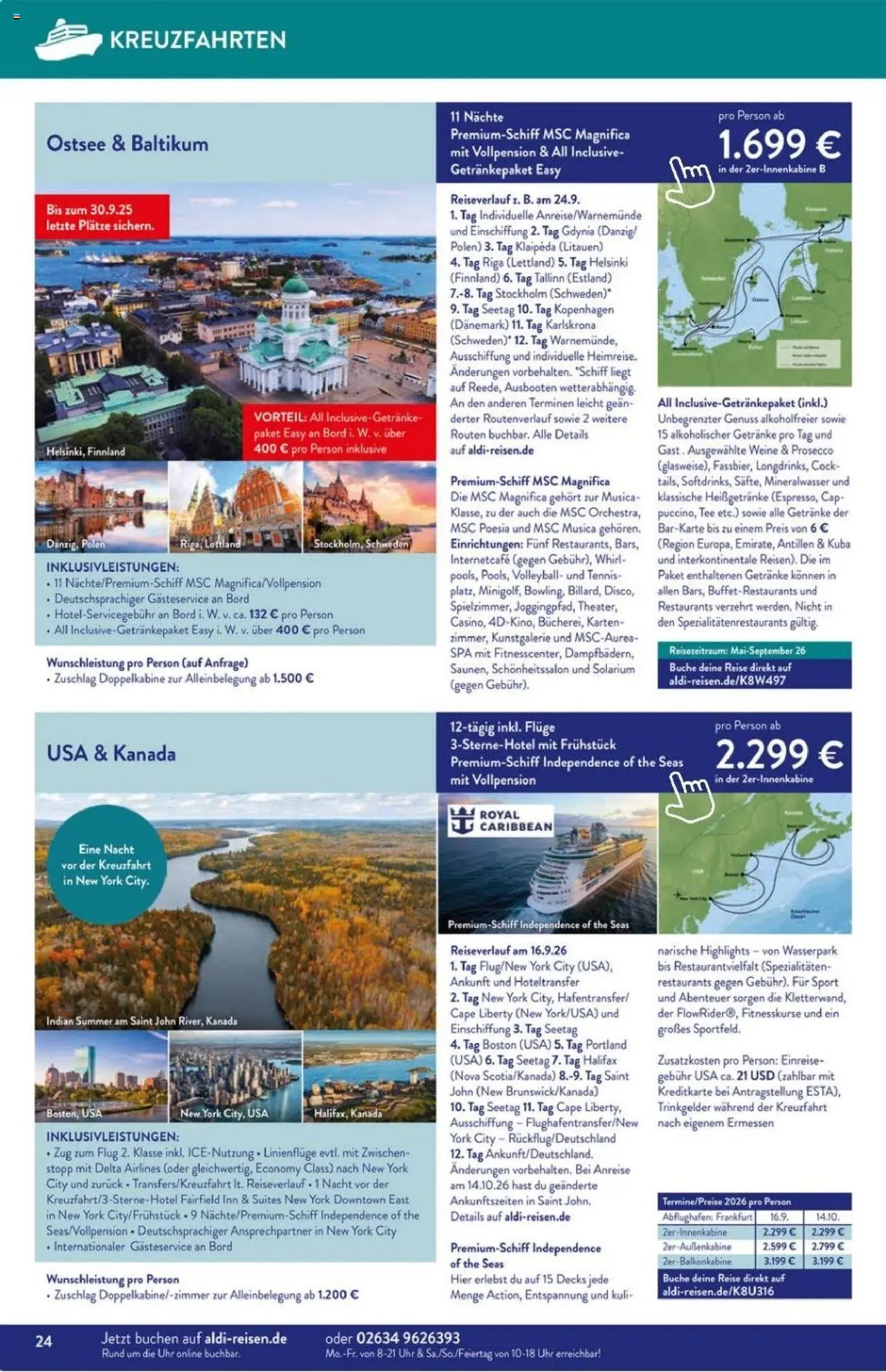 Aldi Reisen prospekt seit 01.09.2025 Prospekt (2025-09-01 - 2025-09-30)