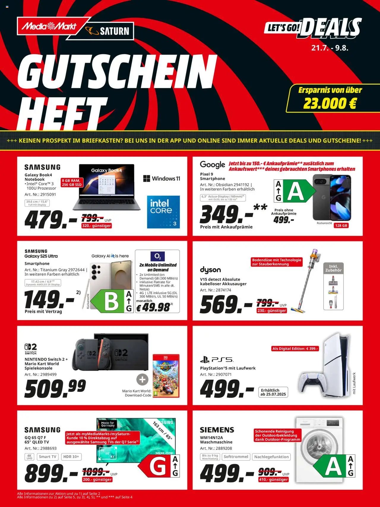 Media Markt prospekt seit 21.07.2025 Prospekt (2025-07-21 - 2025-08-09) | 1