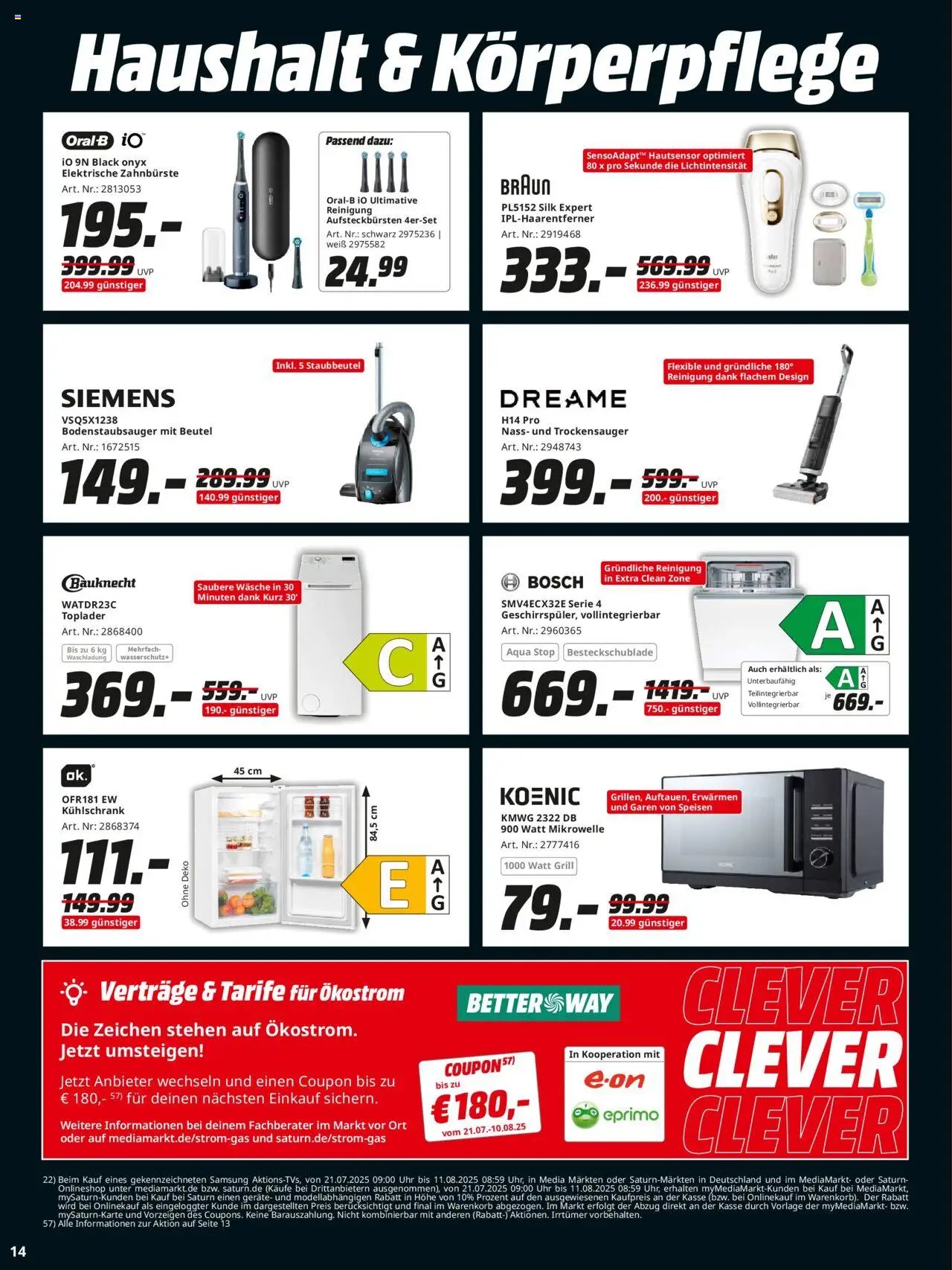 Media Markt prospekt seit 21.07.2025 Prospekt (2025-07-21 - 2025-08-09) | 14