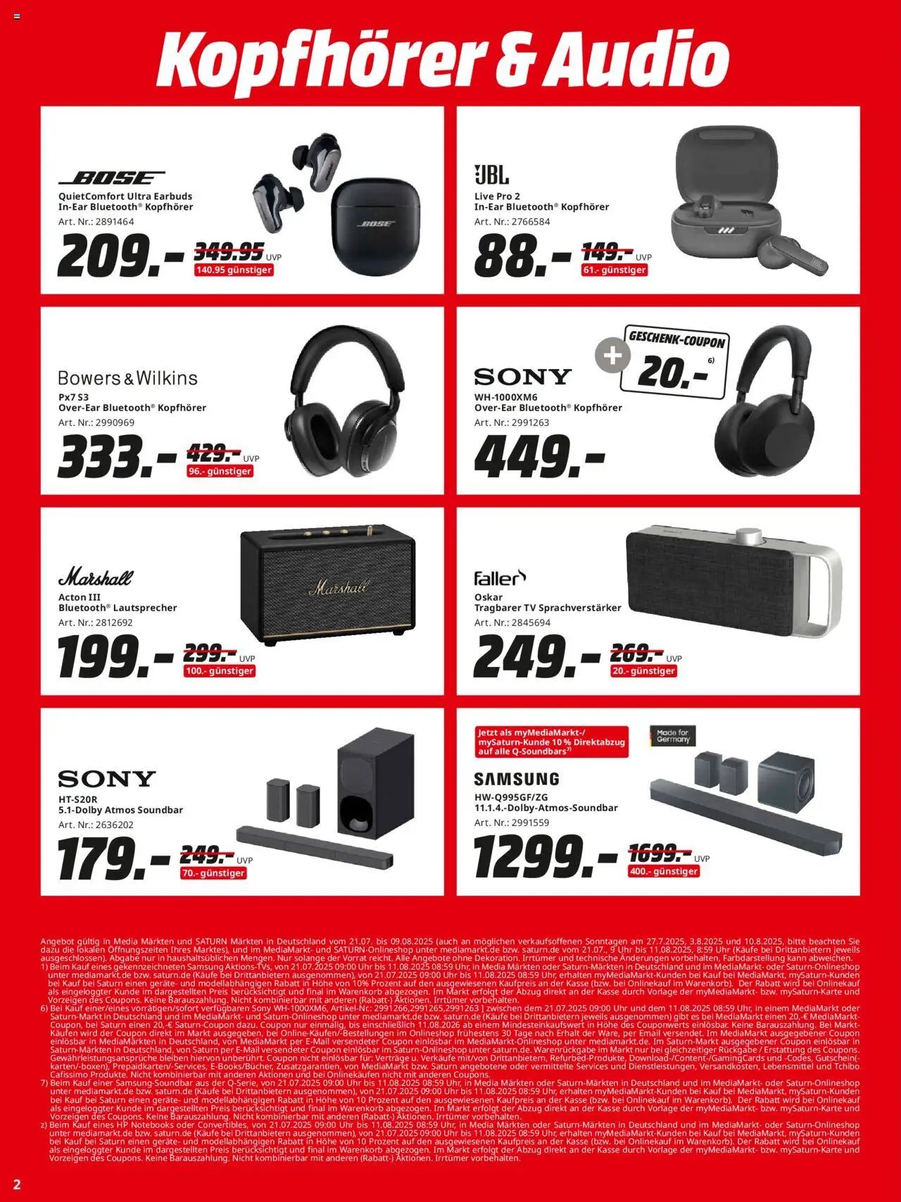 Media Markt prospekt seit 21.07.2025 Prospekt (2025-07-21 - 2025-08-09) | 2