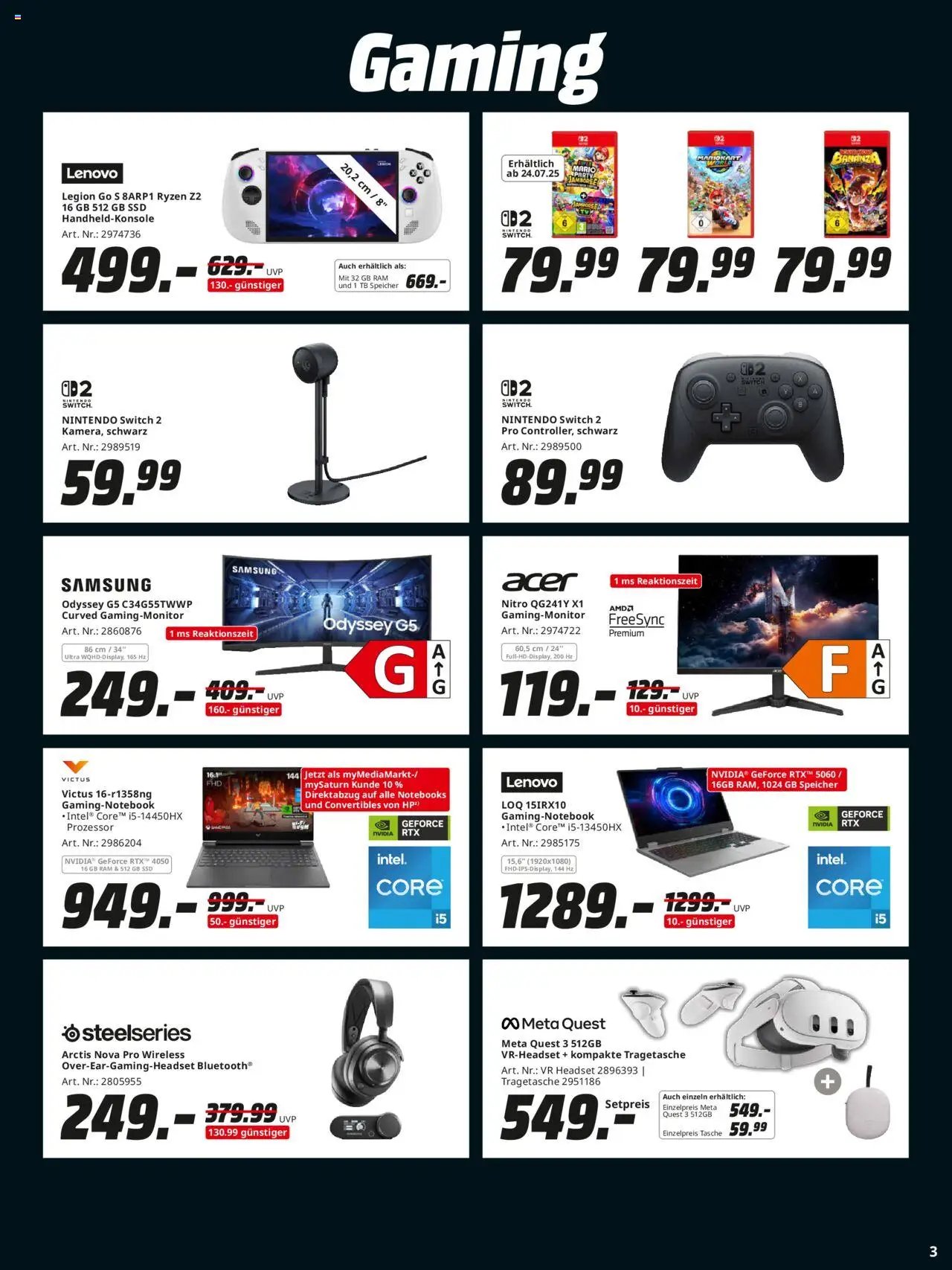 Media Markt prospekt seit 21.07.2025 Prospekt (2025-07-21 - 2025-08-09) | 3