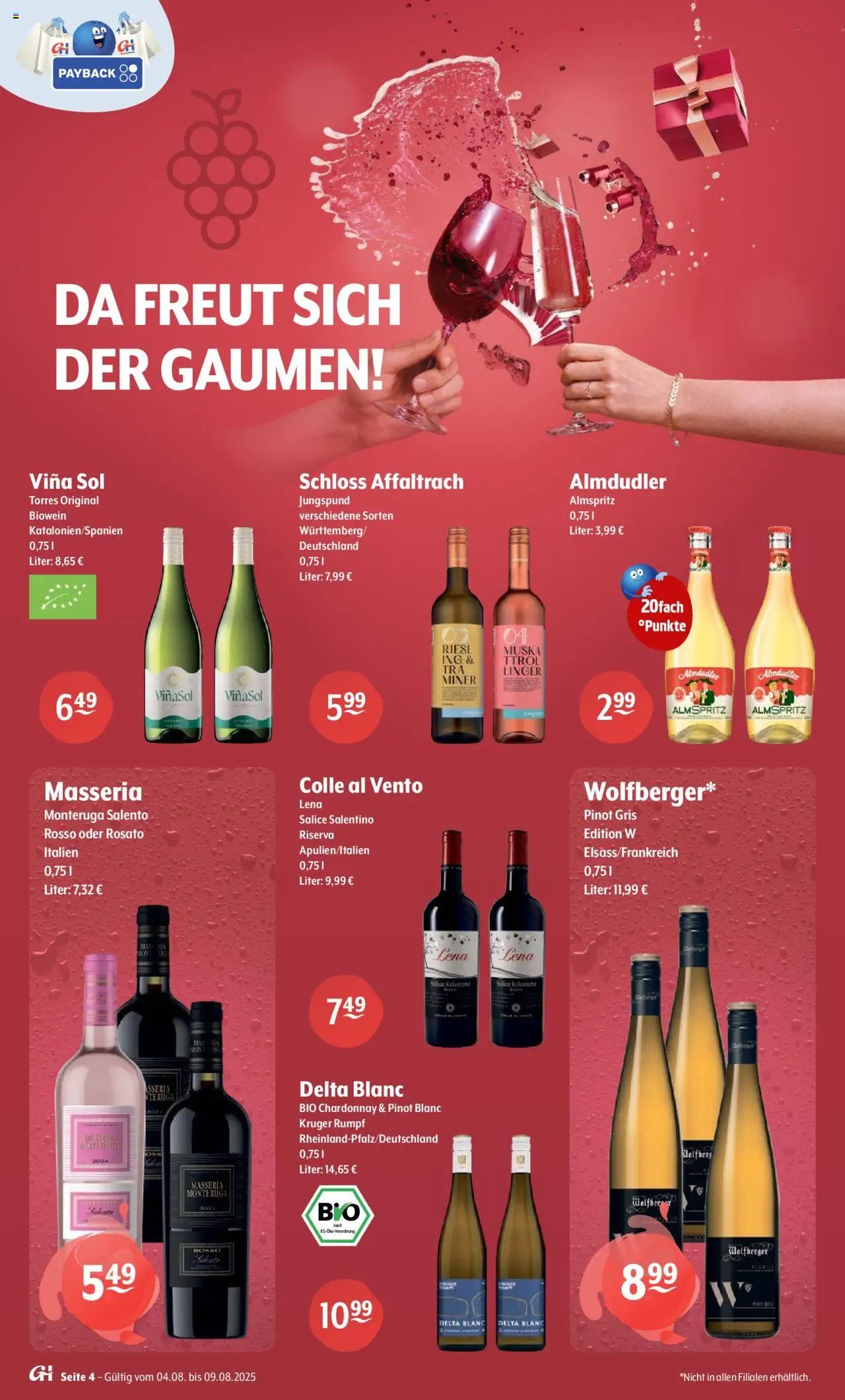 Trink und Spare prospekt seit 04.08.2025 Prospekt (2025-08-04 - 2025-08-09) | 4