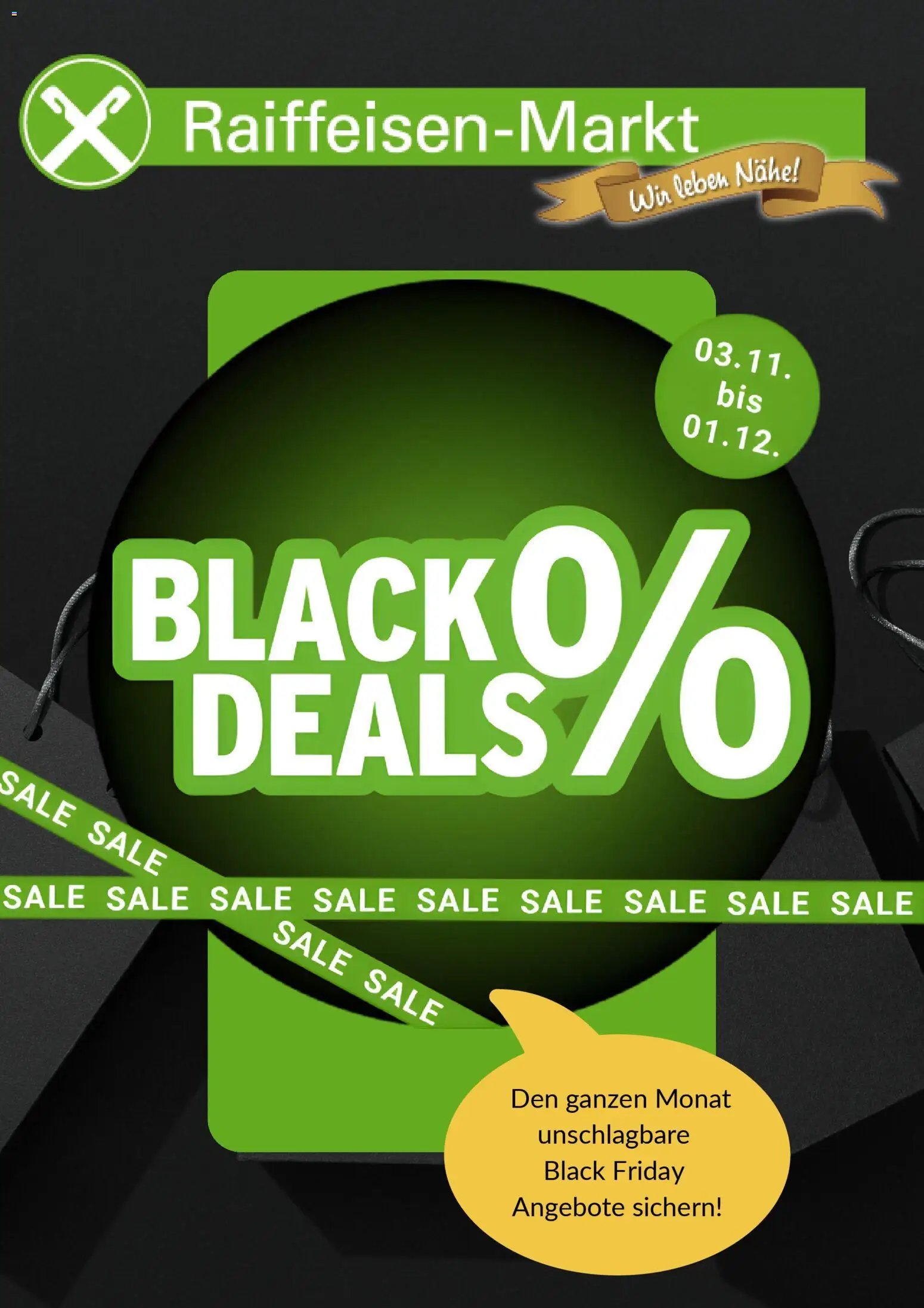Raiffeisen Markt prospekt seit 03.11.2025 Black Friday (2025-11-03 - 2025-12-01)