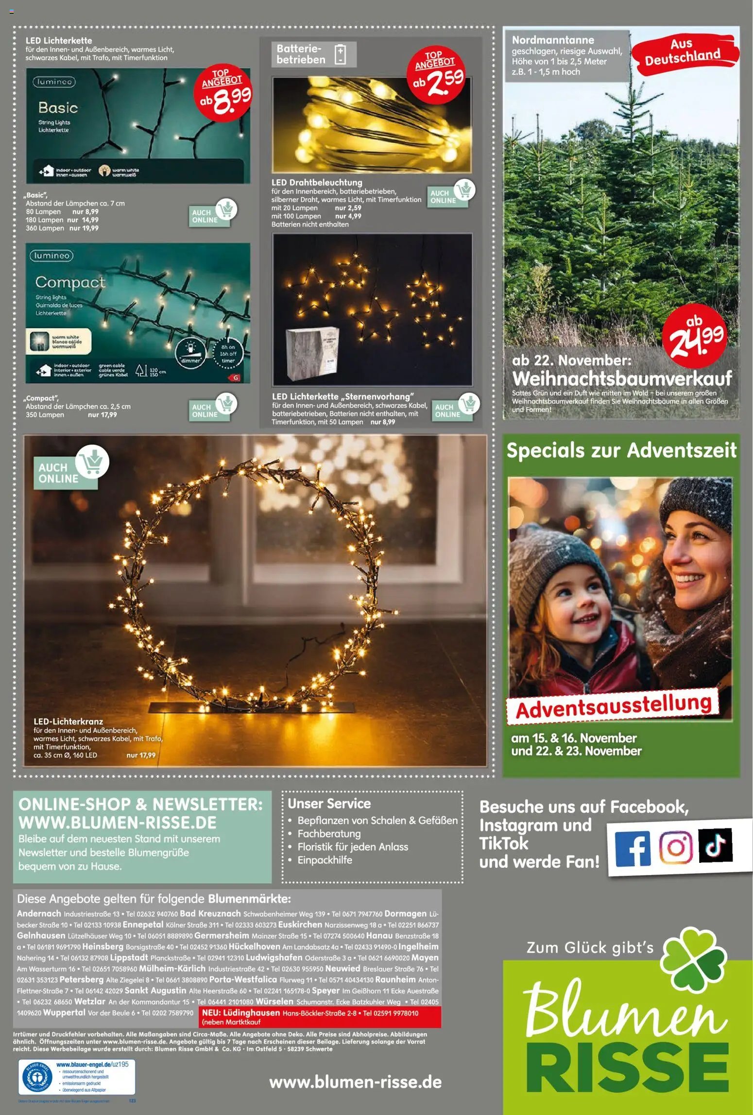 Blumen Risse prospekt seit 13.11.2025 Prospekt Blumenmärkte