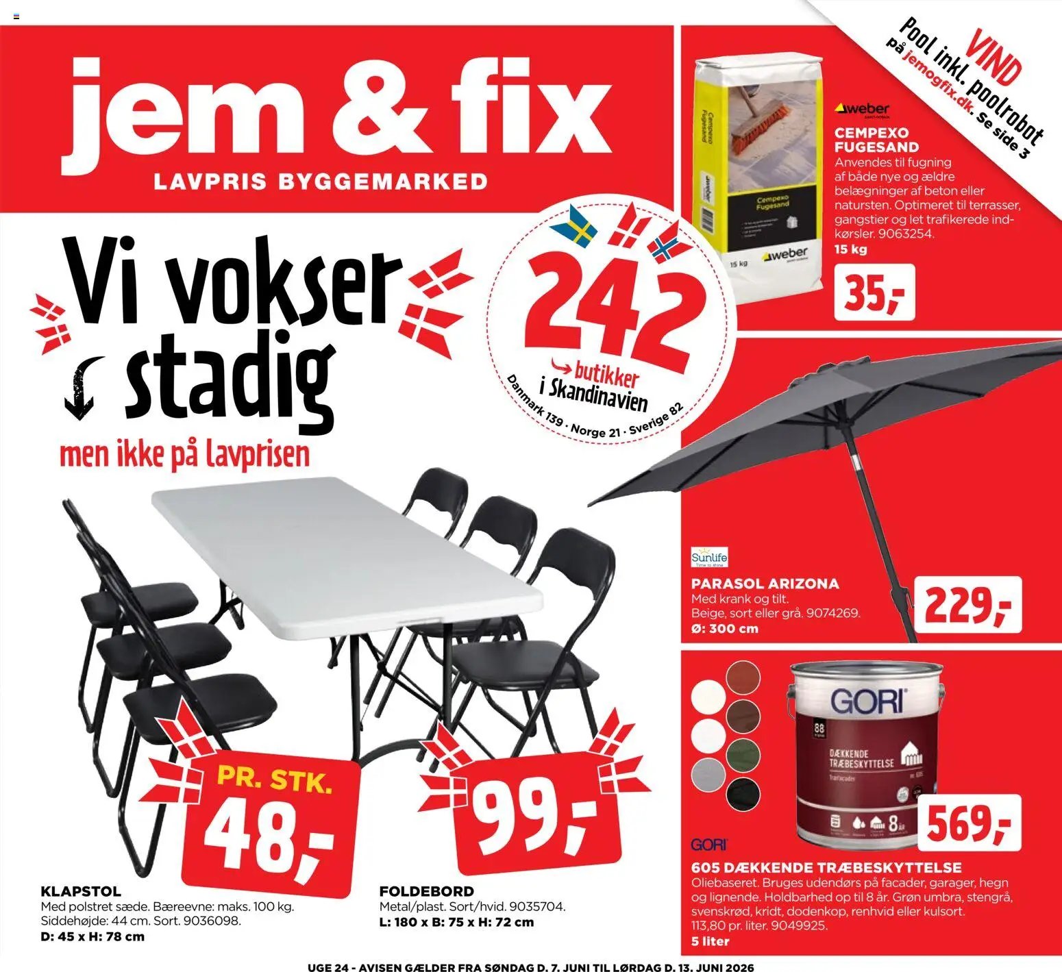 Jem & fix tilbudsavis fra 07/06/2026 Jem & fix - Tilbudsavis uge 24