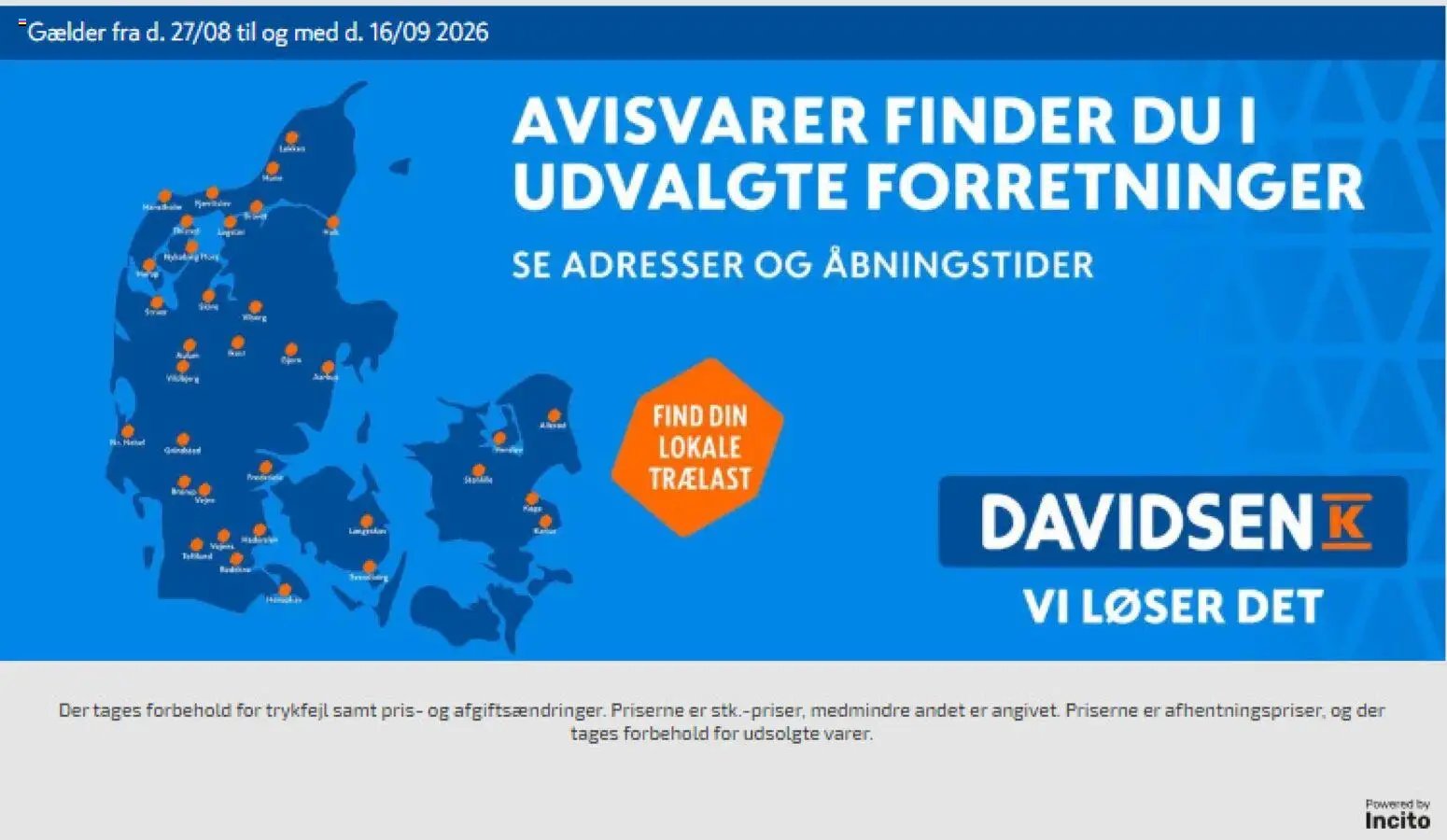 Davidsen tilbudsavis fra 27/08/2026 Davidsen - Tilbudsavis