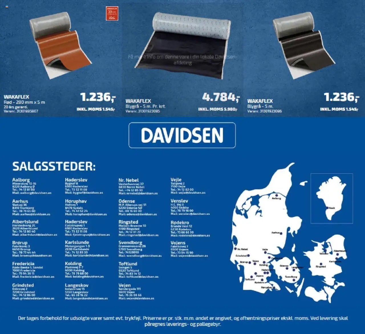 Davidsen tilbudsavis fra 19/05/2024 Tag (ekskl. moms)