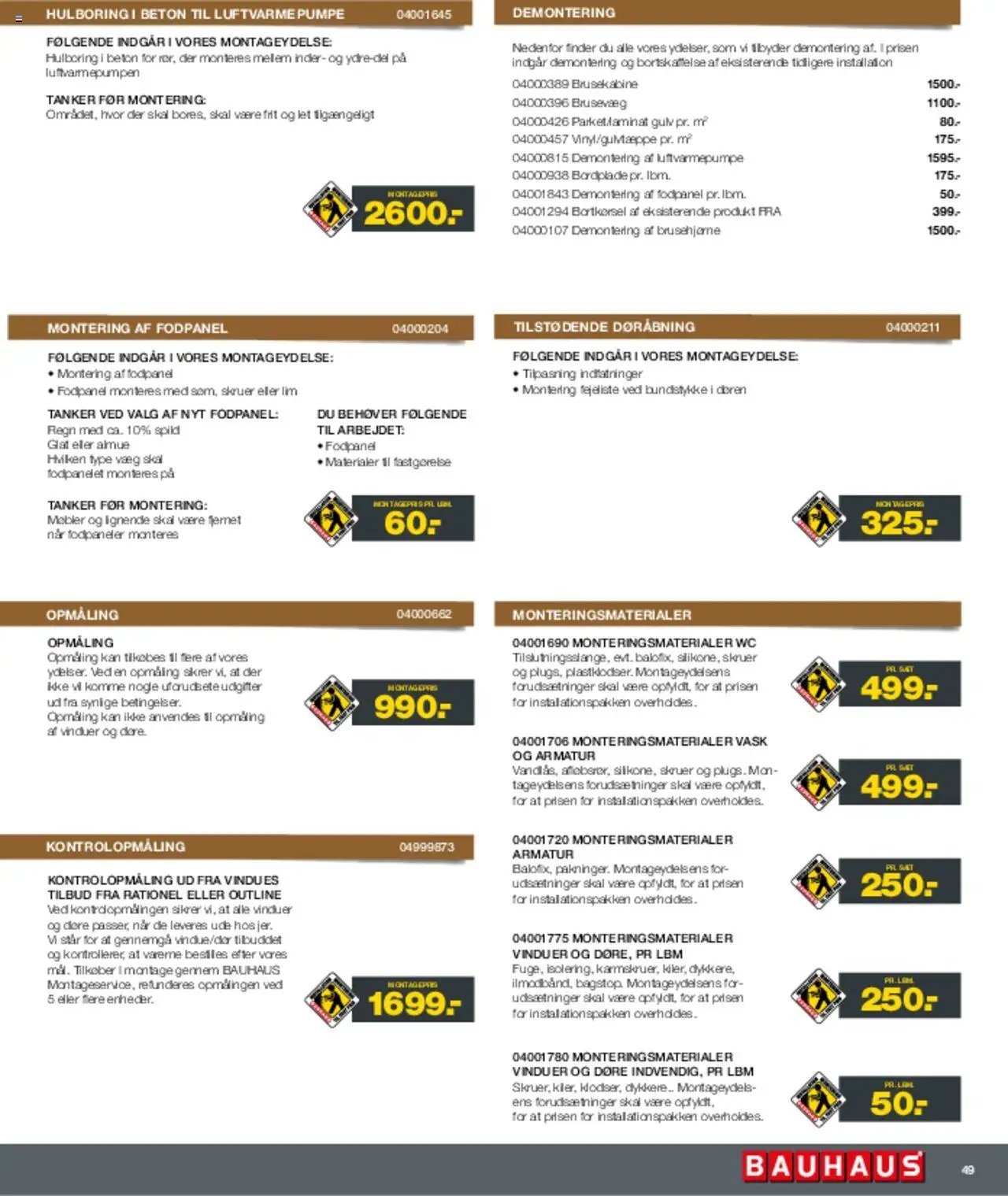 Bauhaus tilbudsavis fra 01/03/2025 Montageservice